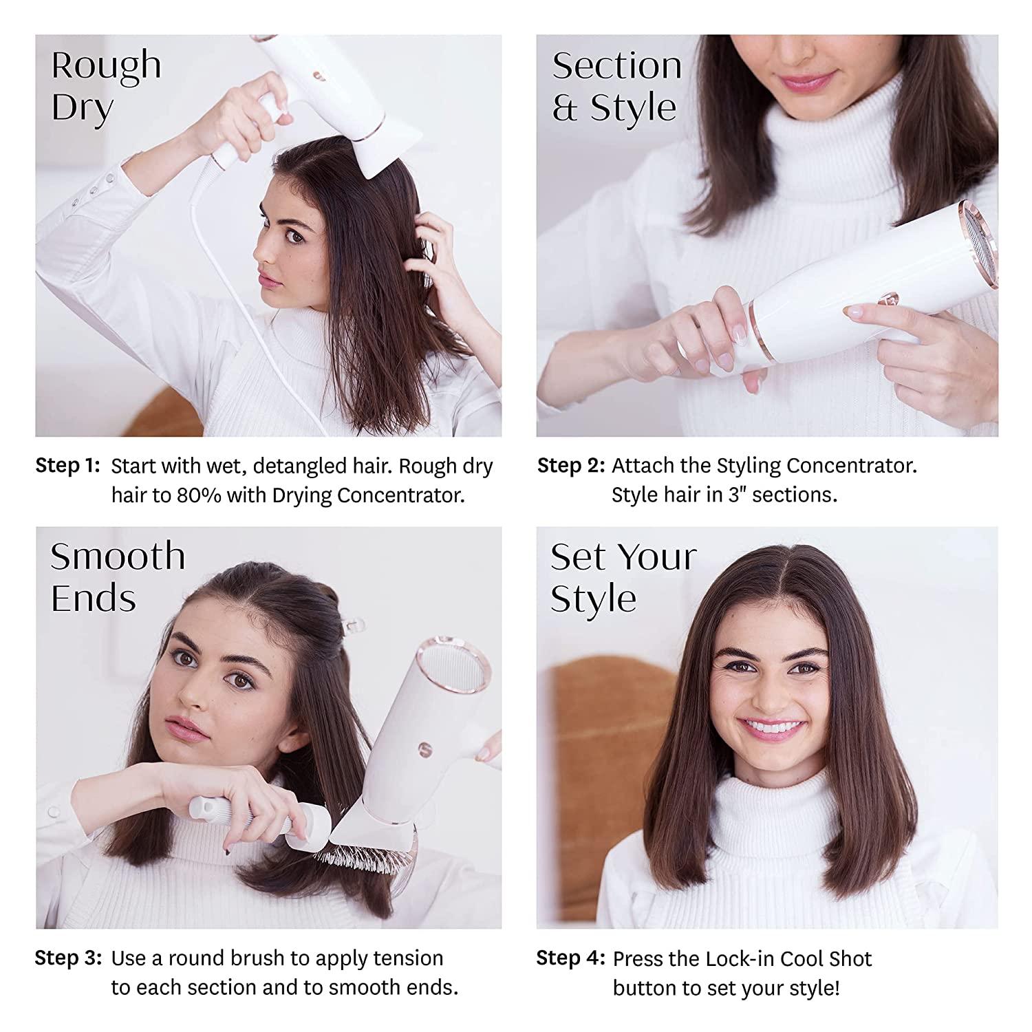 T3 AireLuxe Digital Ionic Professional Blow Hair Dryer - Fast Drying
