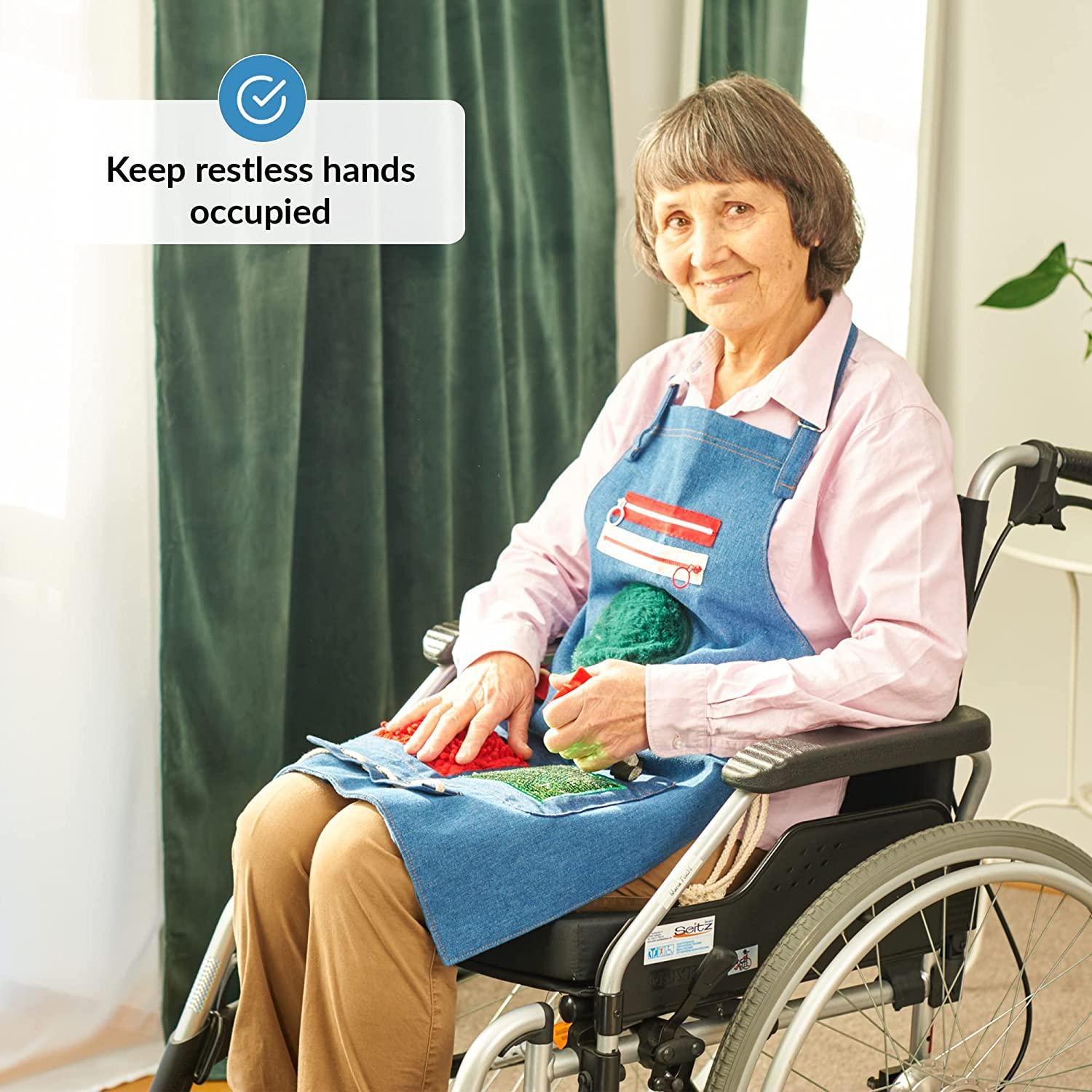 Fidget Apron & Blanket for Elderly with Dementia Sensory Toys