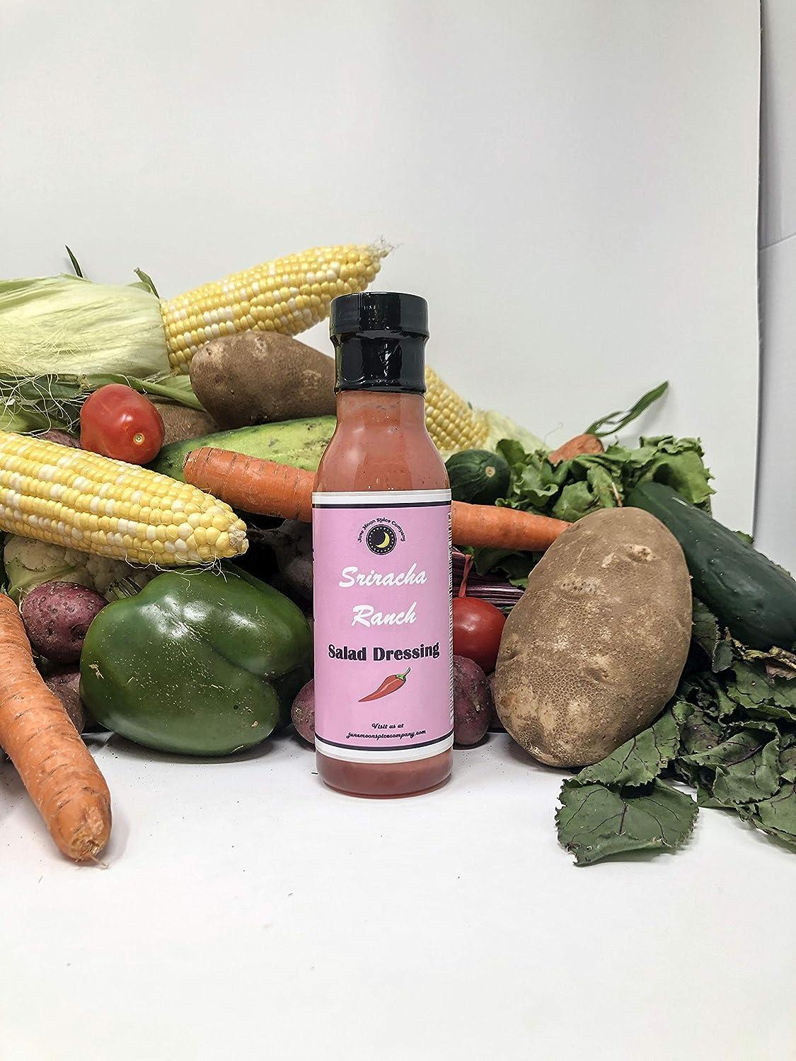 Premium SRIRACHA RANCH Salad Dressing Low Cholesterol Crafted in