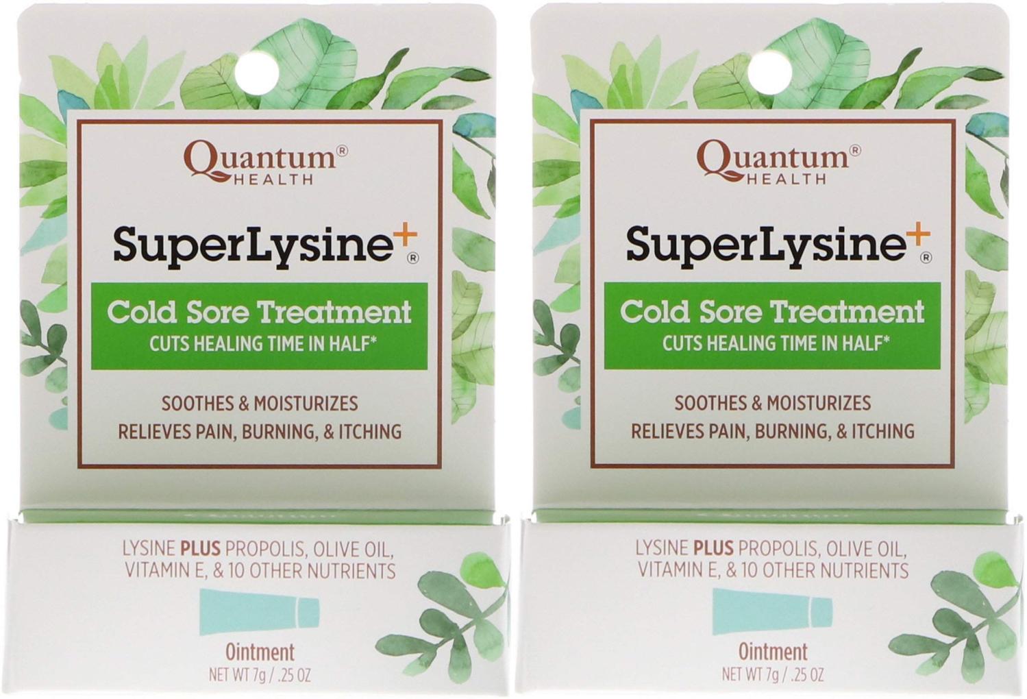 Super Lysine Plus Cold Sore Ointment-7g tube (.25 ounces (2 Pack))