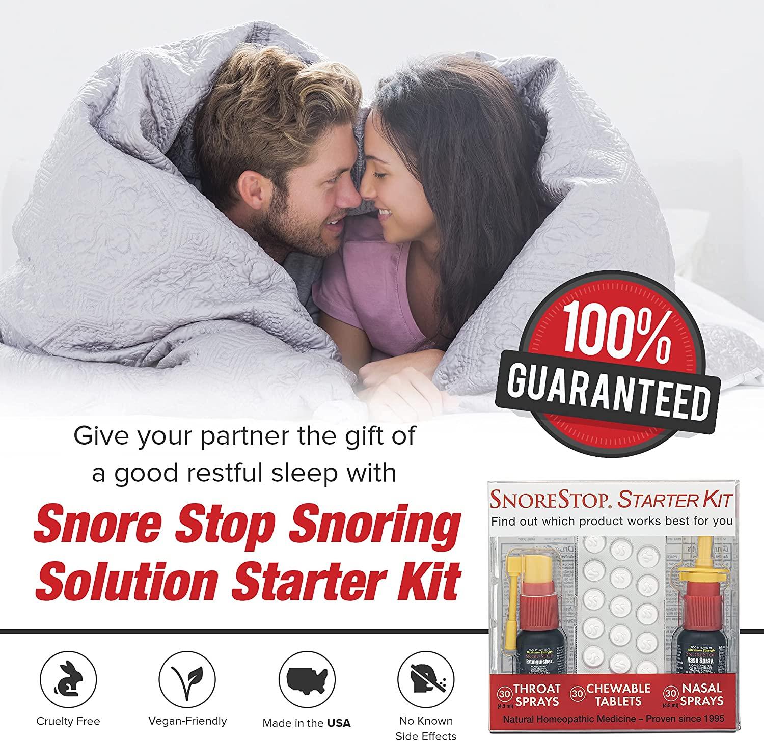Snore Stop Snoring Solution Starter Kit Natural AntiSnoring Aid for Restful Sleep Targeted