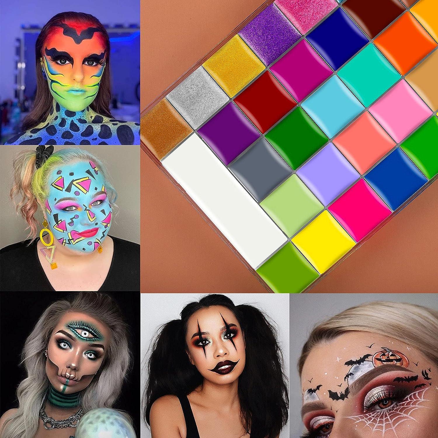 CCbeauty Face Body Paint Kit Professional 36 Colors Face Painting Kit