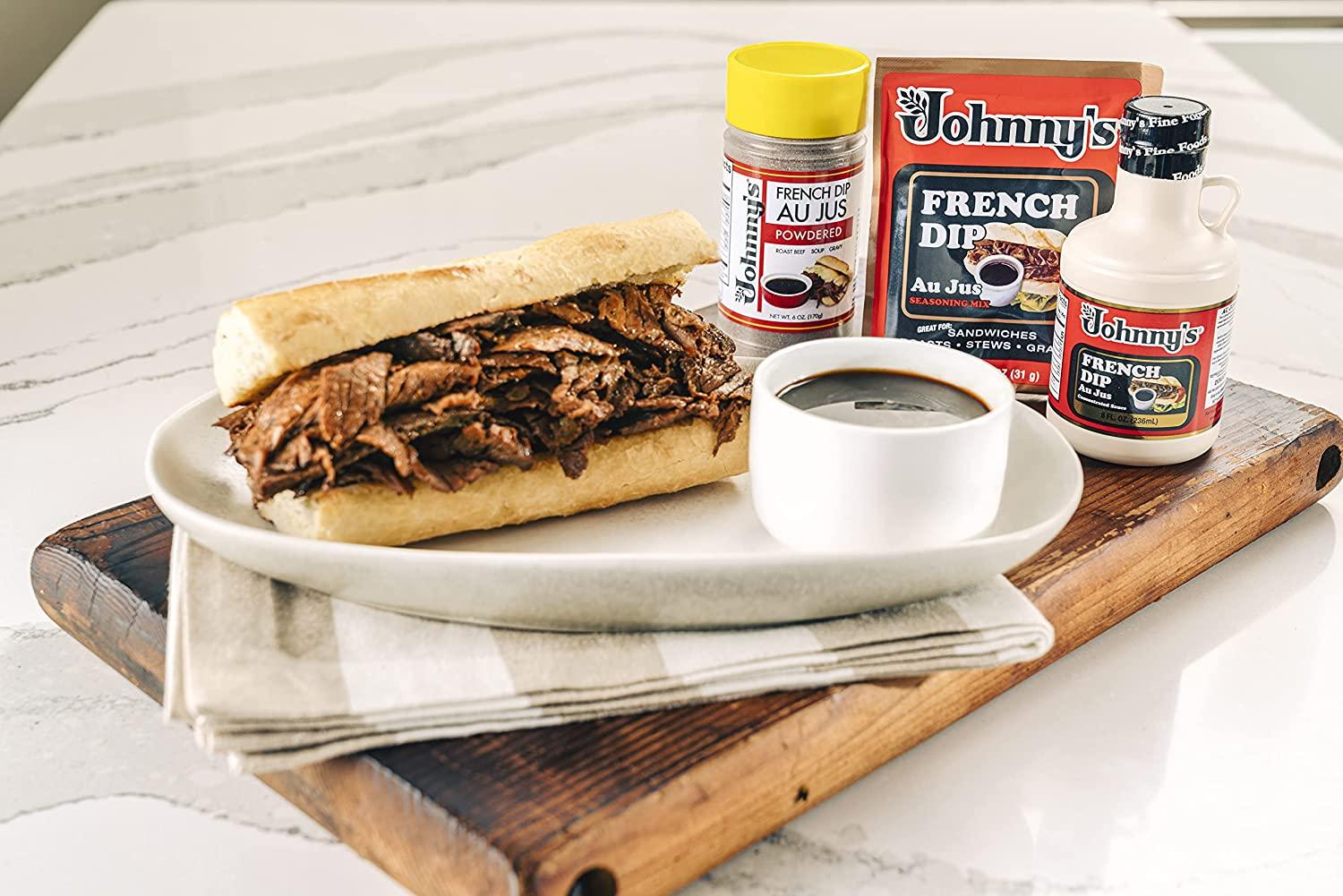 Johnny's French Dip Au Jus Powder, 6 Oz, (Pack of 6)