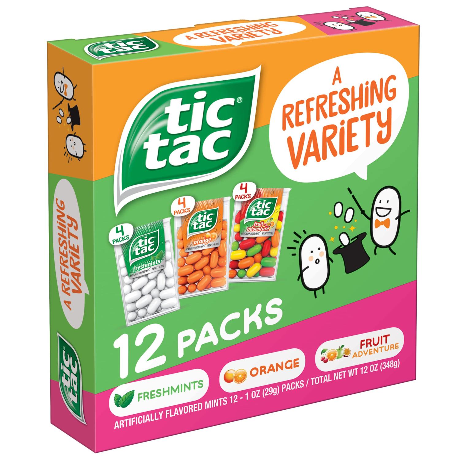 Tic Tac Variety Mints OnTheGo Refreshment 12 Oz 12 Units
