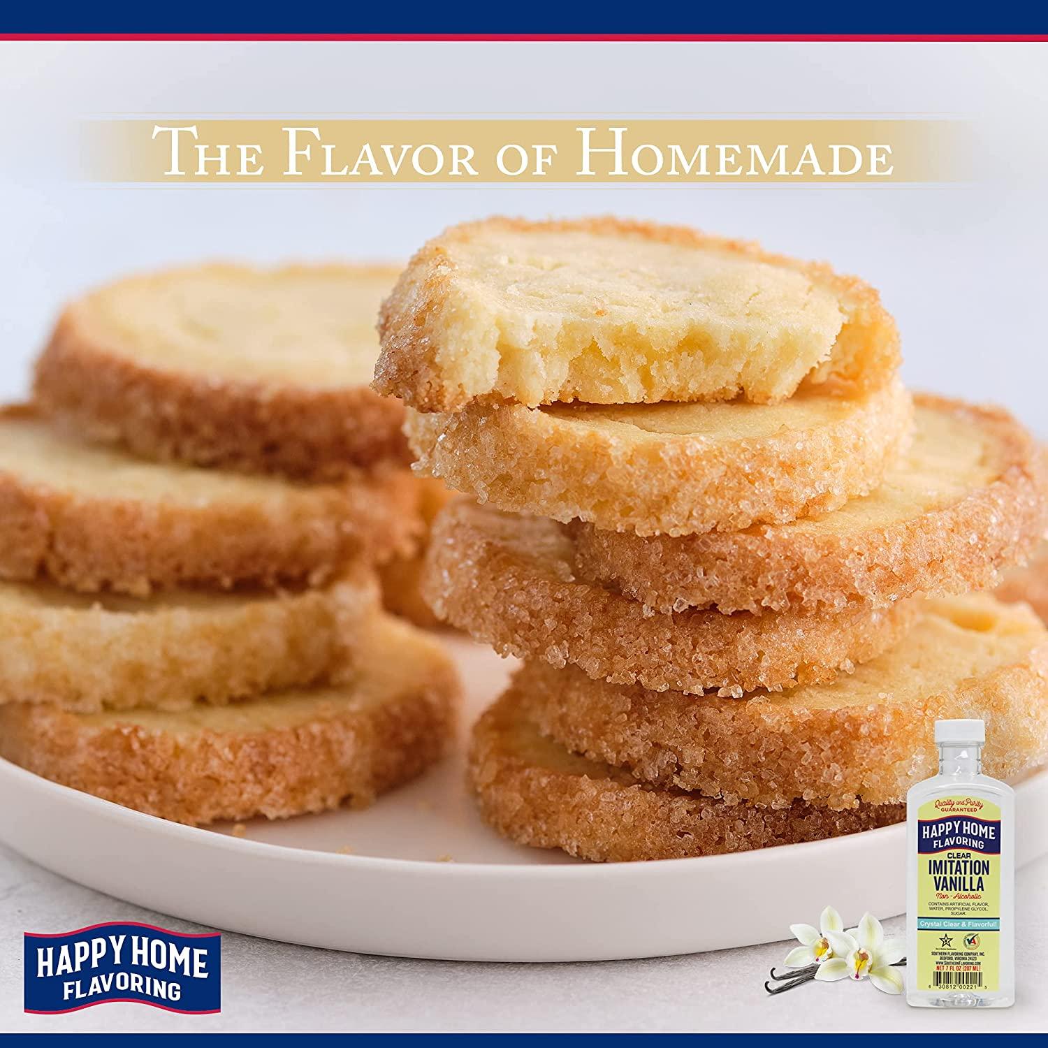 Happy Home Clear NonAlcoholic Imitation Vanilla Flavoring Certified