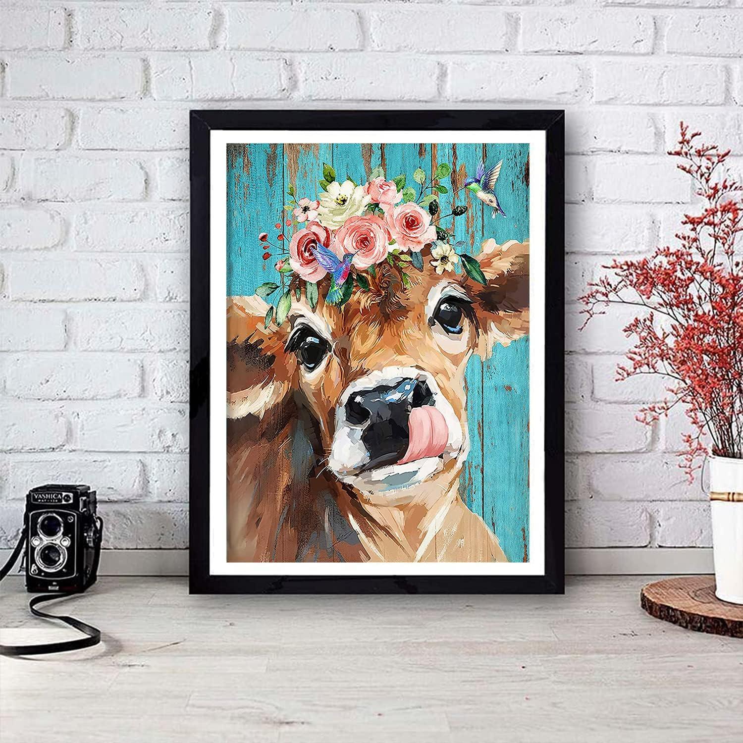 DIY Diamond Painting Dog for Adults, 5D Diamond Painting Kits Full Drill,  Diamond Art Kits, Round Diamond Art for Home Wall Decor and Gifts. Size  40cm