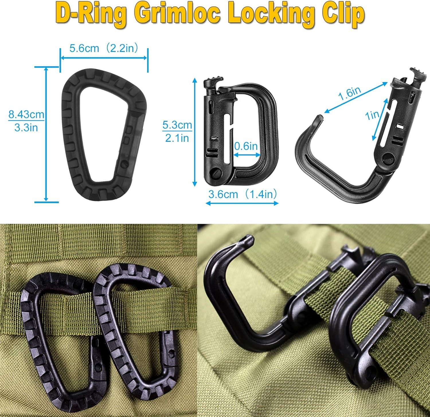 ZUSHALLMY 48-Piece MOLLE Accessories Kit Upgraded Attachment Clips