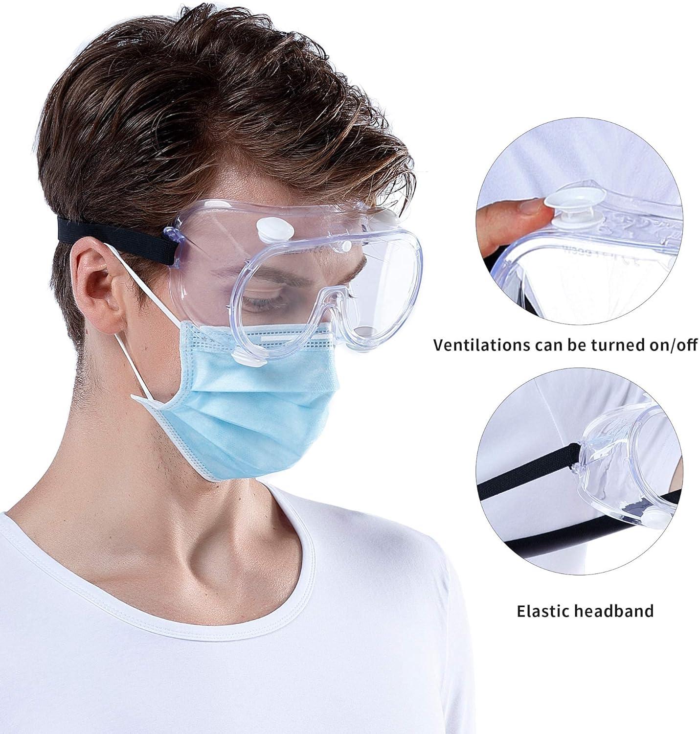 WSGG Medical Safety Goggles for Men and Women FDA Registered AntiFog