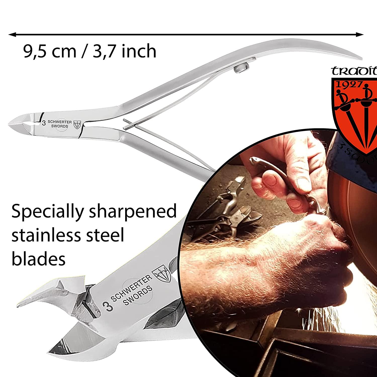 3 Swords Germany brand quality stainless CUTICLE SKIN NIPPERS REMOVER