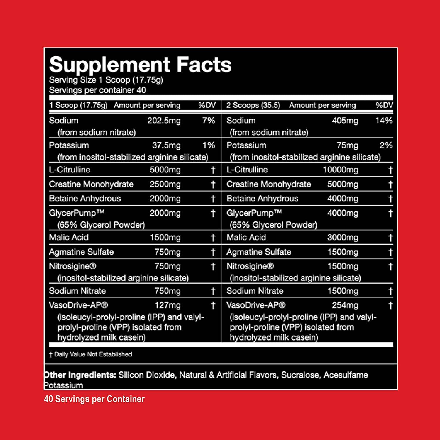 Best Tasting Gorilla Mode Nitric Stimulant Free PreWorkout Massive