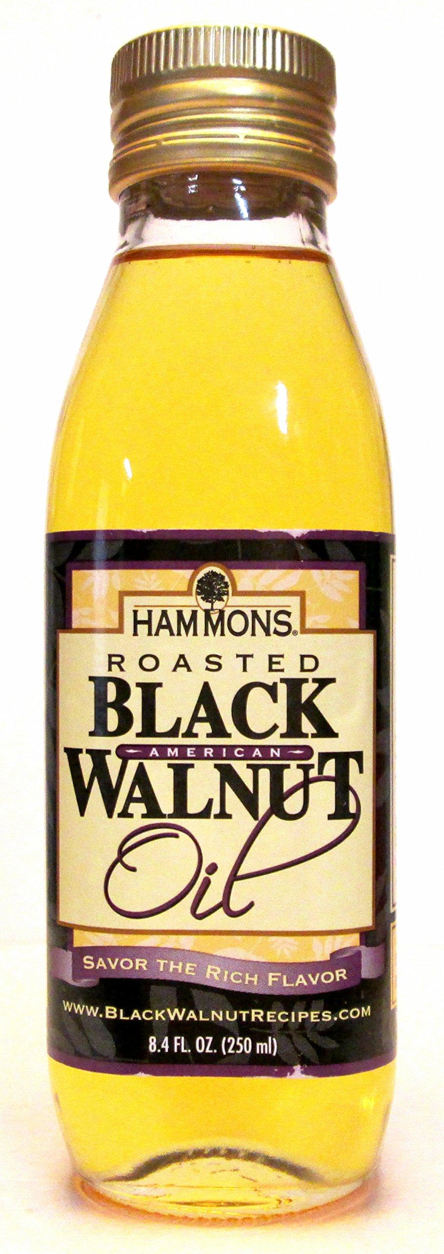 Hammons Roasted American Black Walnut Oil (Pack of 2) 8.4 oz Bottles