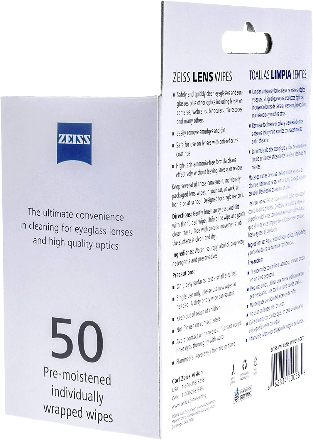 Zeiss Lens Cleaning Wipes 