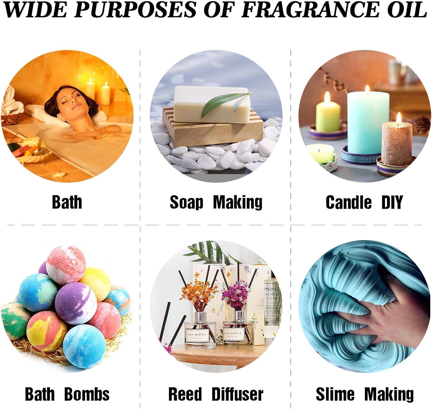 Fragrance Essential Oil - Organic 6pc Holiday Breeze Scent Gift Set -  Perfect for Candle Making Soap Scents Slime - Oils for Diffuser Humidifier  Aromatherapy Aroma Beads Car Freshener (10mL) 6-Pack