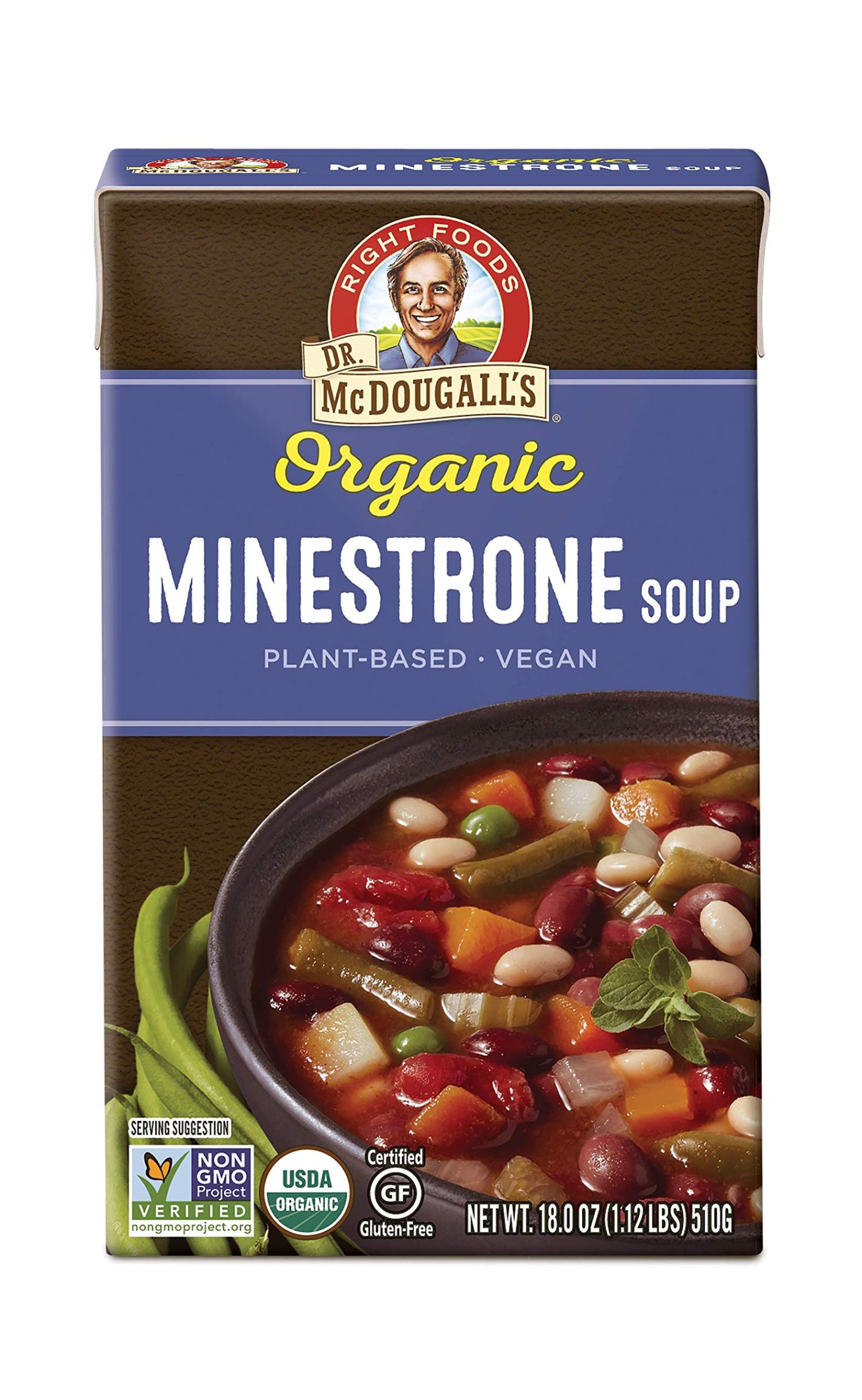Organic Minestrone Soup by Dr. McDougall's Right Foods 7.1 lbs (Pack