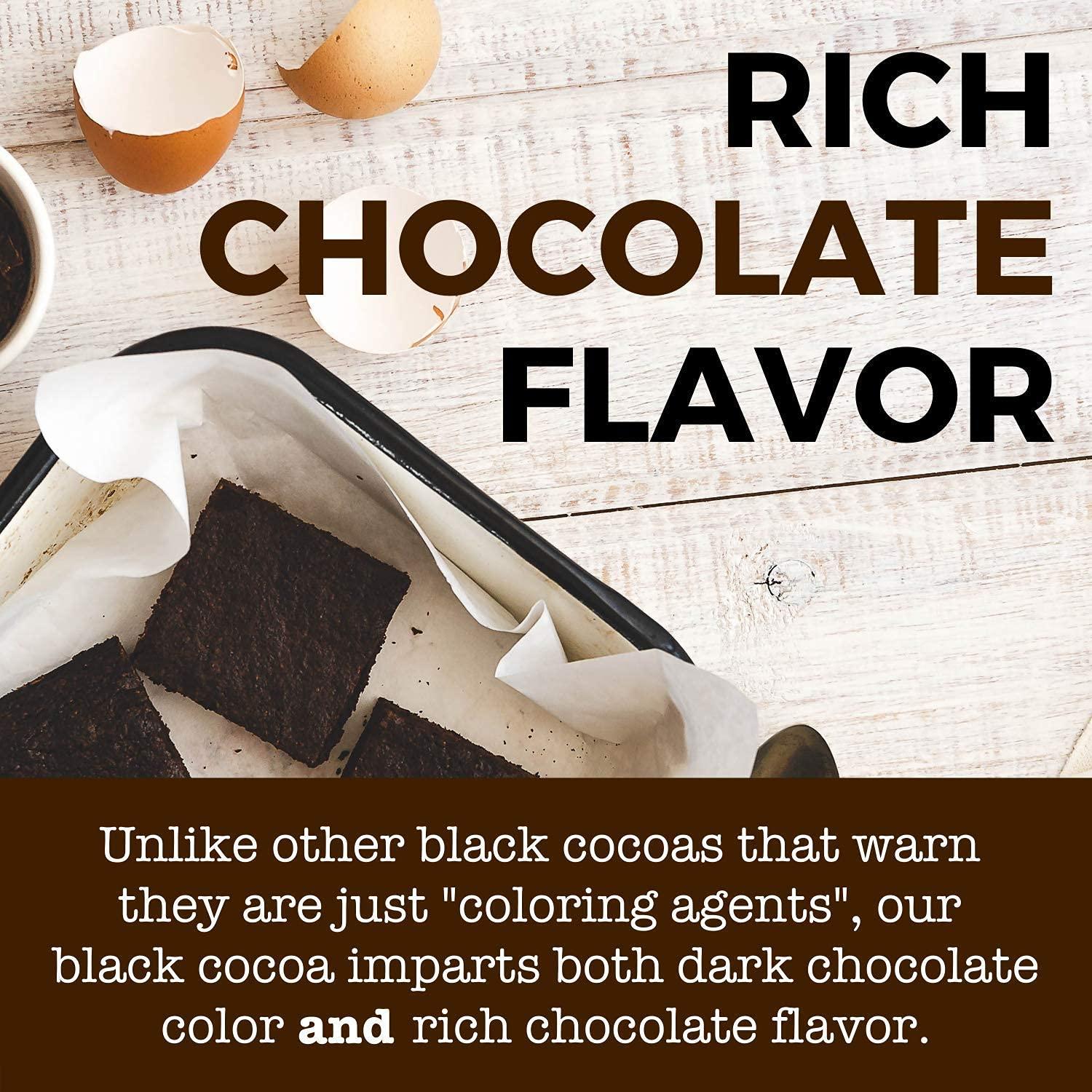Black Cocoa Powder (1 lb) Bake the Darkest Chocolate Baked Goods