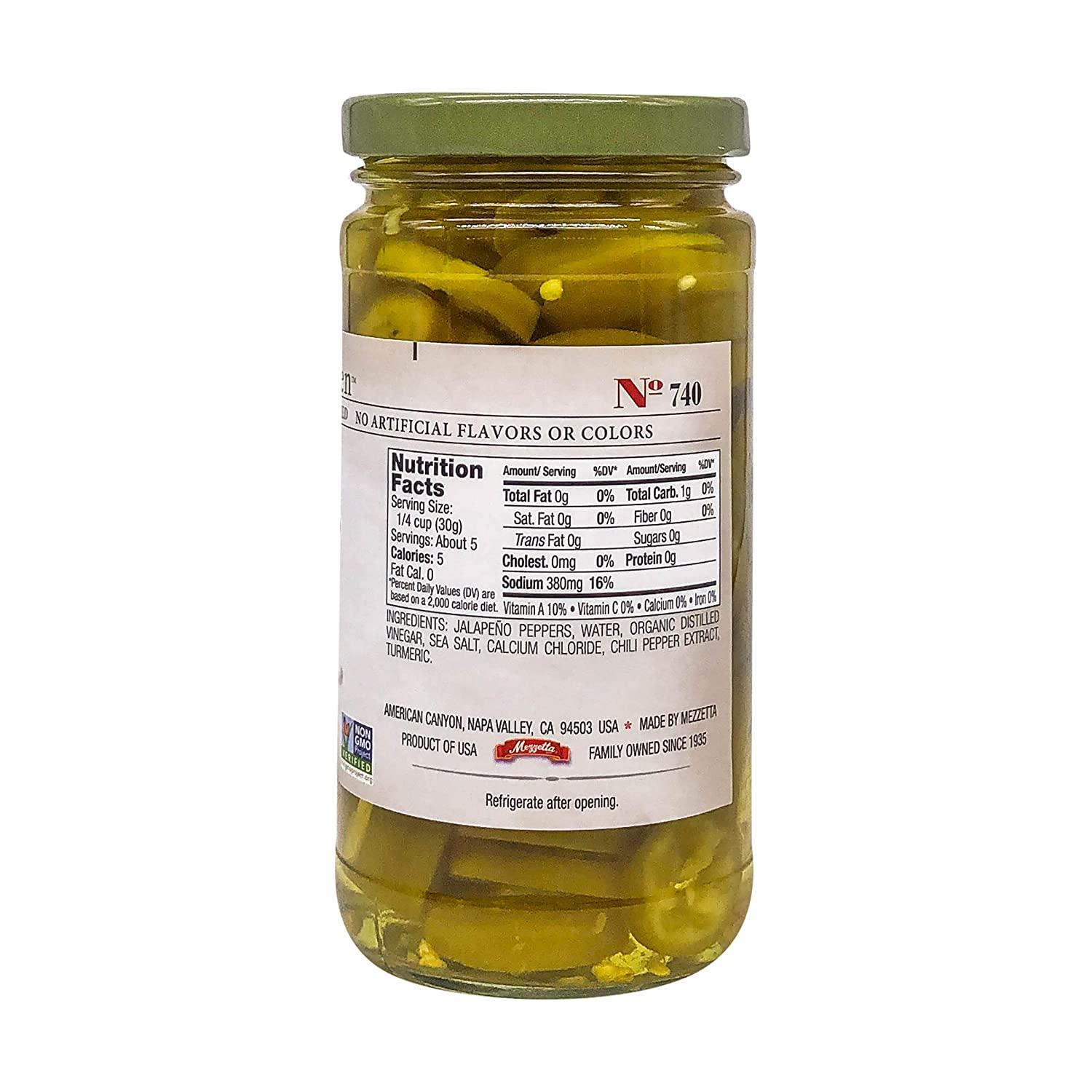 Jeff's Naturals Sliced Tamed Jalapeno Peppers, 12 oz