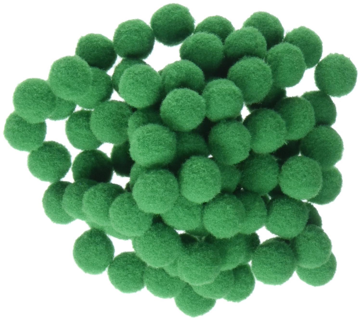 Darice Pom Poms 0.5 In 100 Unidades Color Rojo
