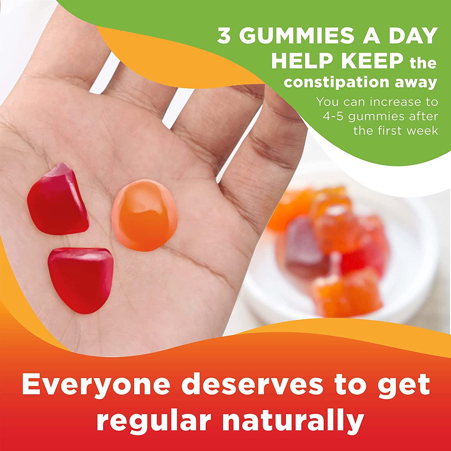 Prebiotic Fiber Gummies for Adults and Kids [15g Inulin Fiber from