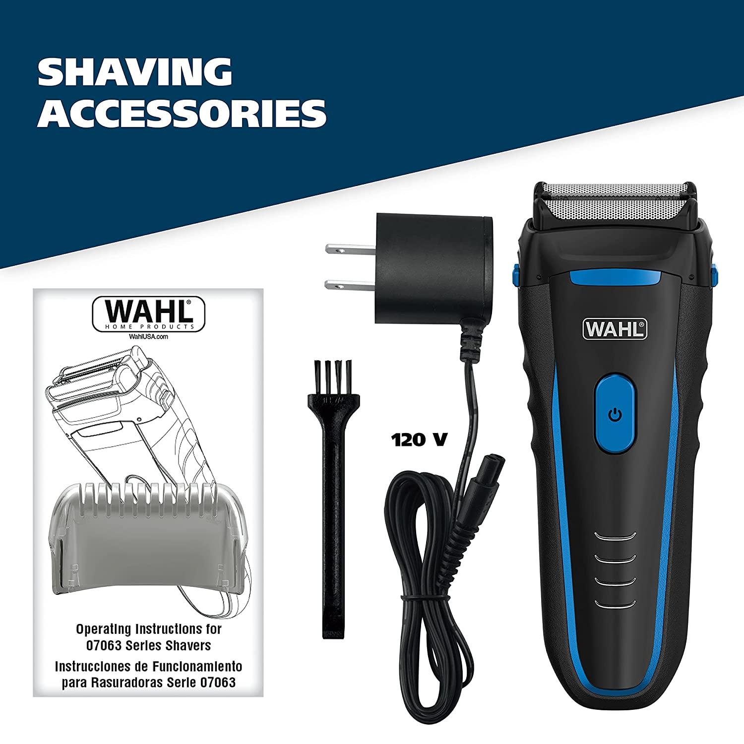 Wahl Groomsman Electric Shaver Rechargeable Wet/Dry Waterproof Electric
