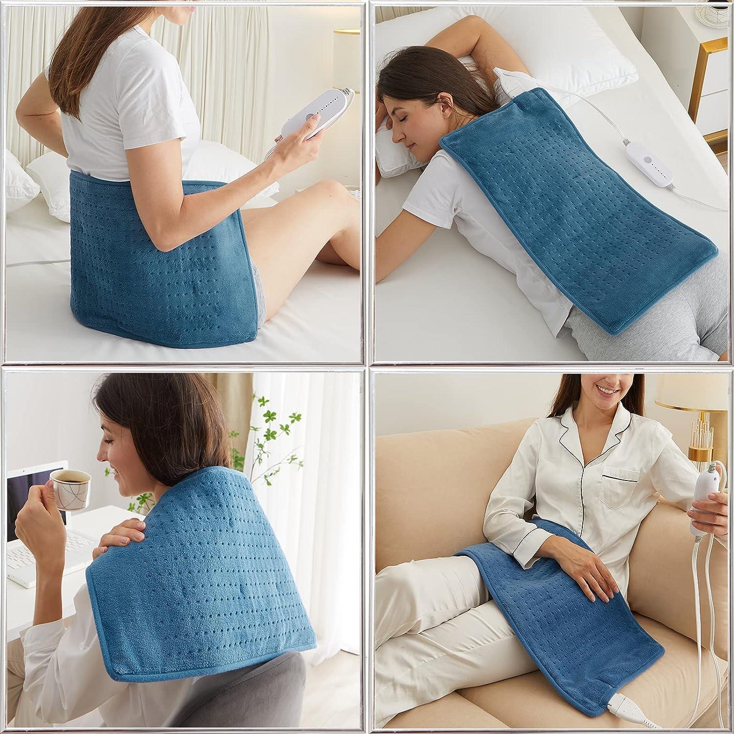 Heating Pad for Back Pain Relief - Hot Electric Heated Pad with Auto ...