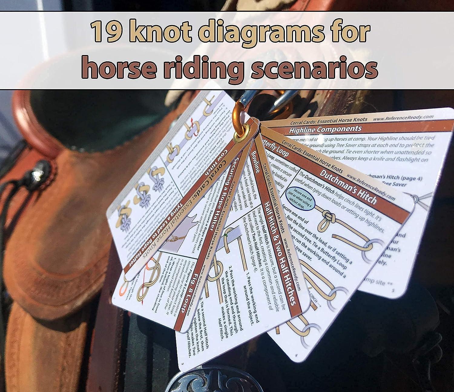 ReferenceReady Horse Knot Cards - Essential Portable Guide for Equine ...