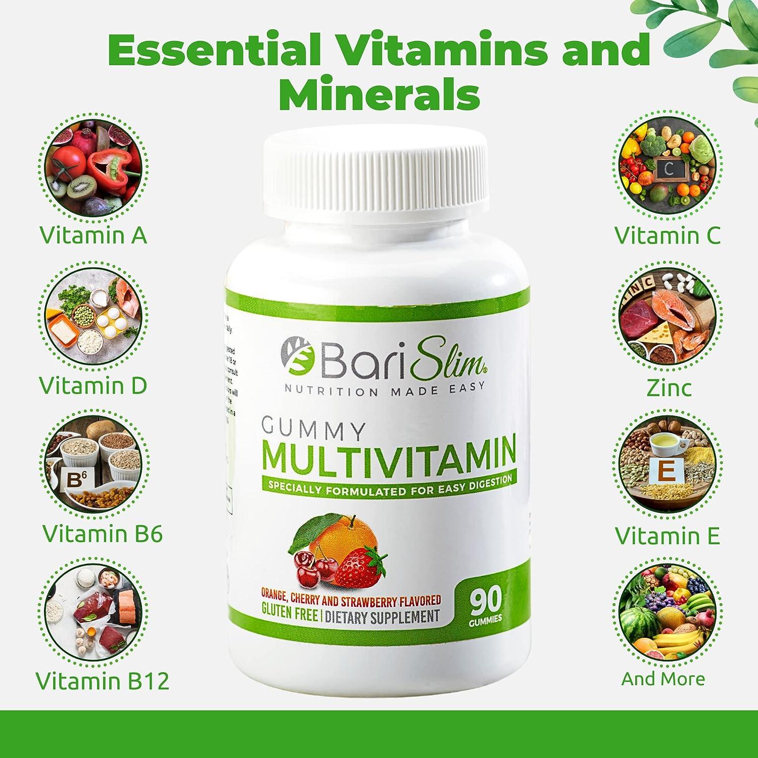 BariSlim Bariatric Chewable Multivitamin Gummies Specially Formulated