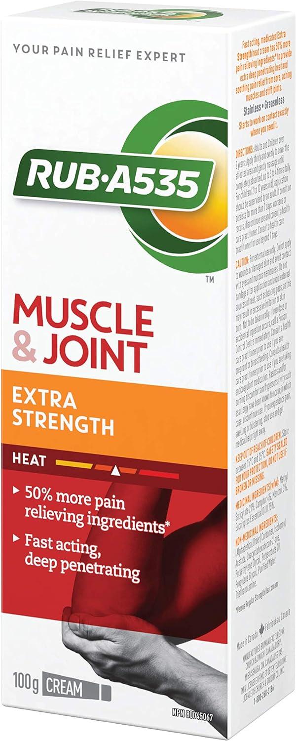 RUB A535 EXTRA STRENGTH CREAM For Relief of Arthritis Rheumatic Pain Muscle Pain Joint & Back
