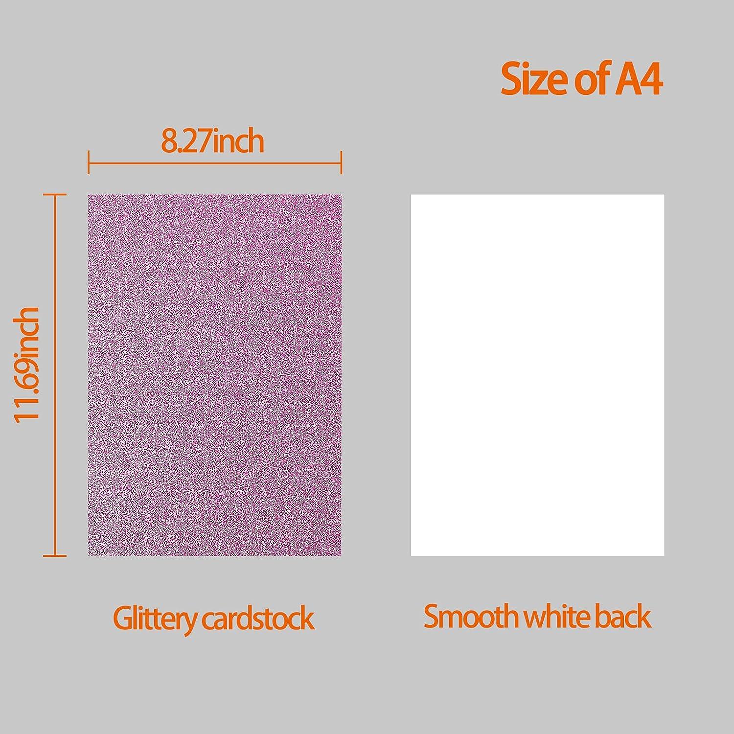 Sparkly Silver Glitter Cardstock Paper For Greeting Card