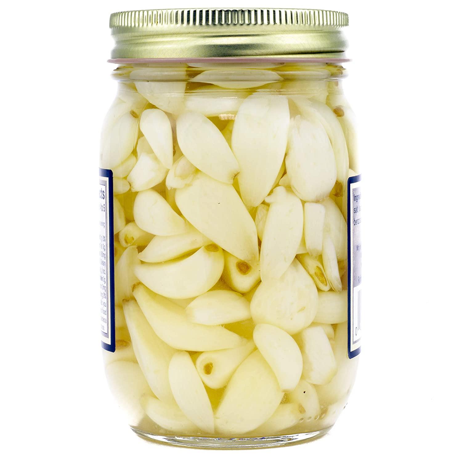Amish Wedding AllNatural Sweet Pickled Garlic 15 Ounces (2 Jars)