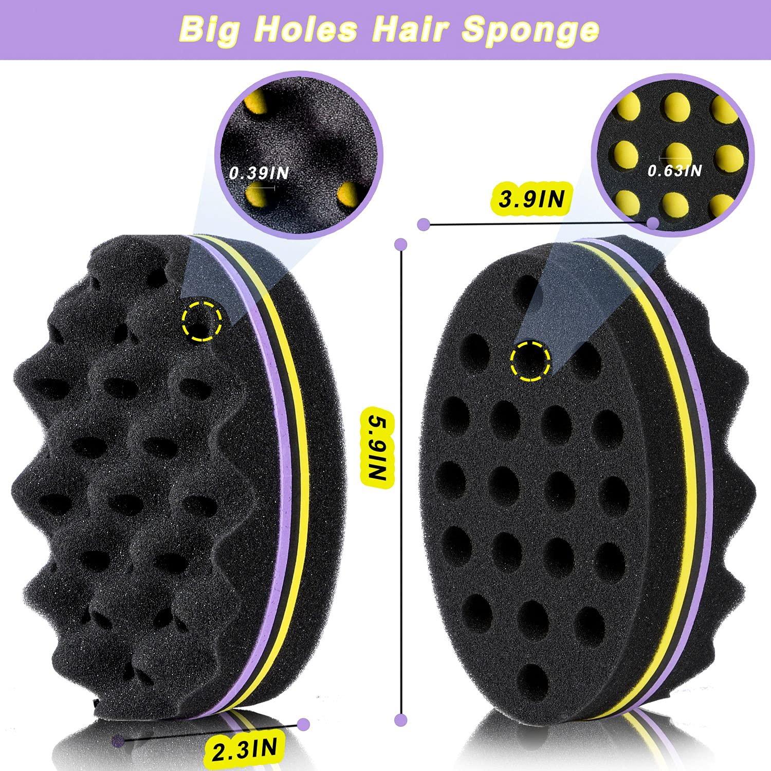 5Pcs Varied Twist Hair Sponges, Magic Curl Brush for Natural Hair
