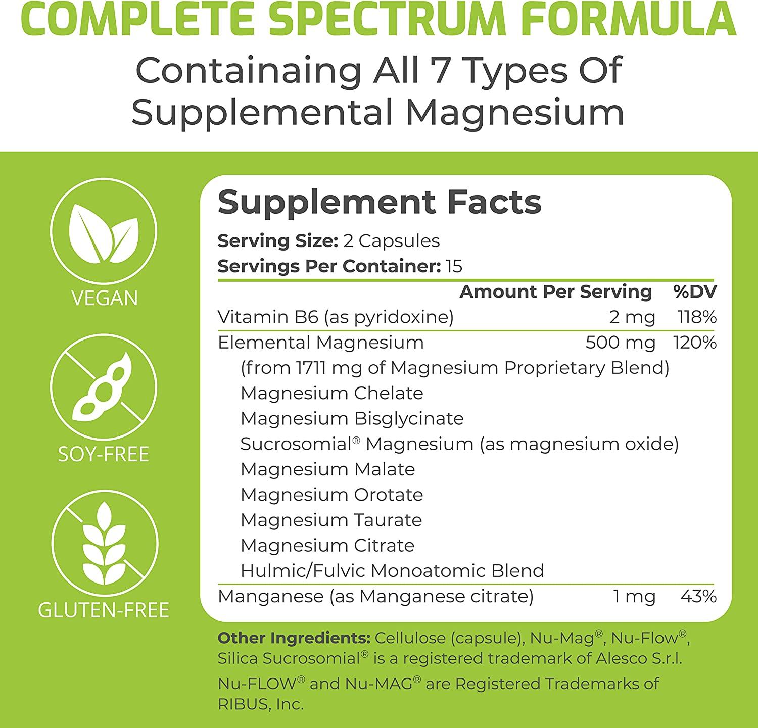 BiOptimizers Magnesium Breakthrough 30 Capsules Natural Stress