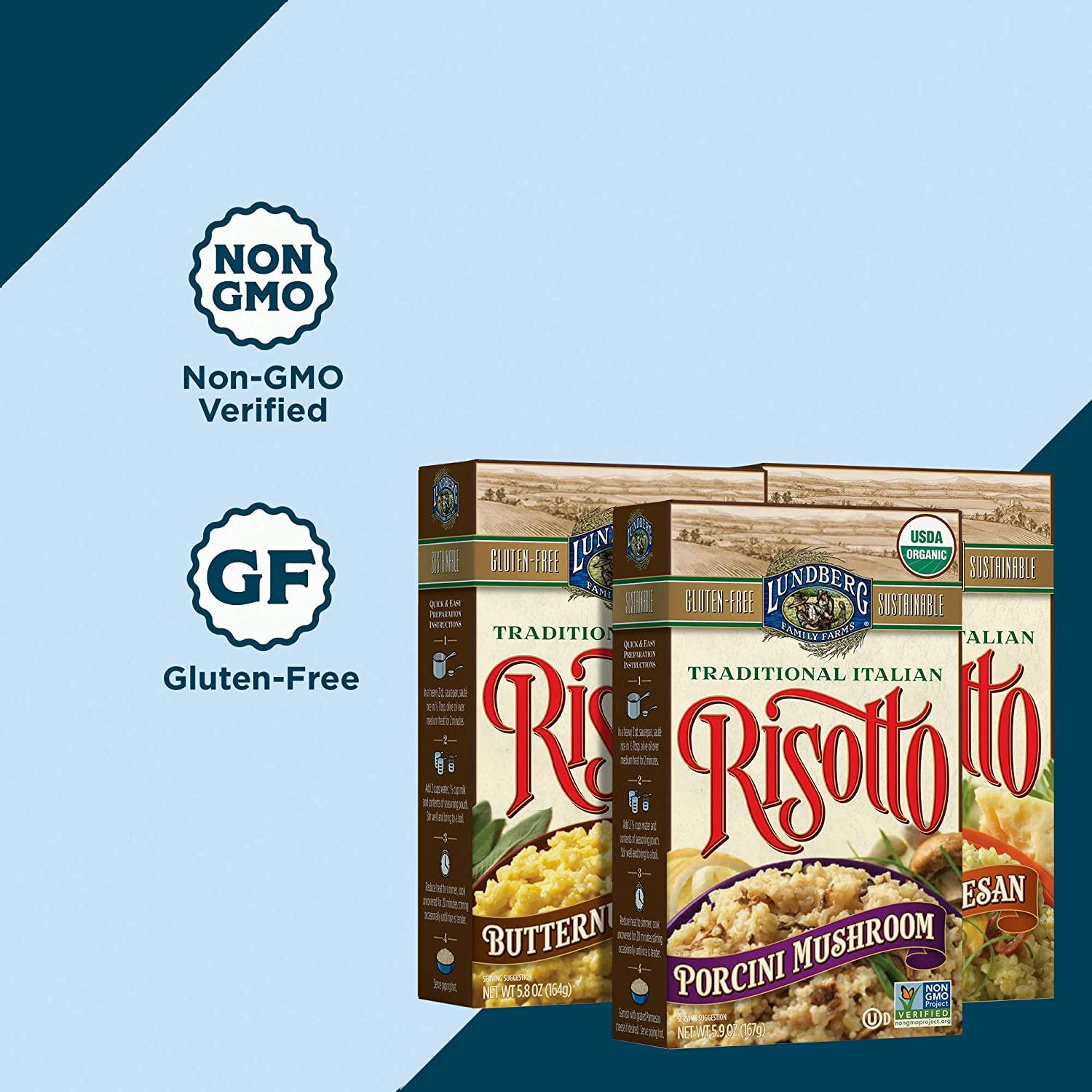 Lundberg Family Farms Italian Risotto Variety Pack - Creamy Parmesan ...