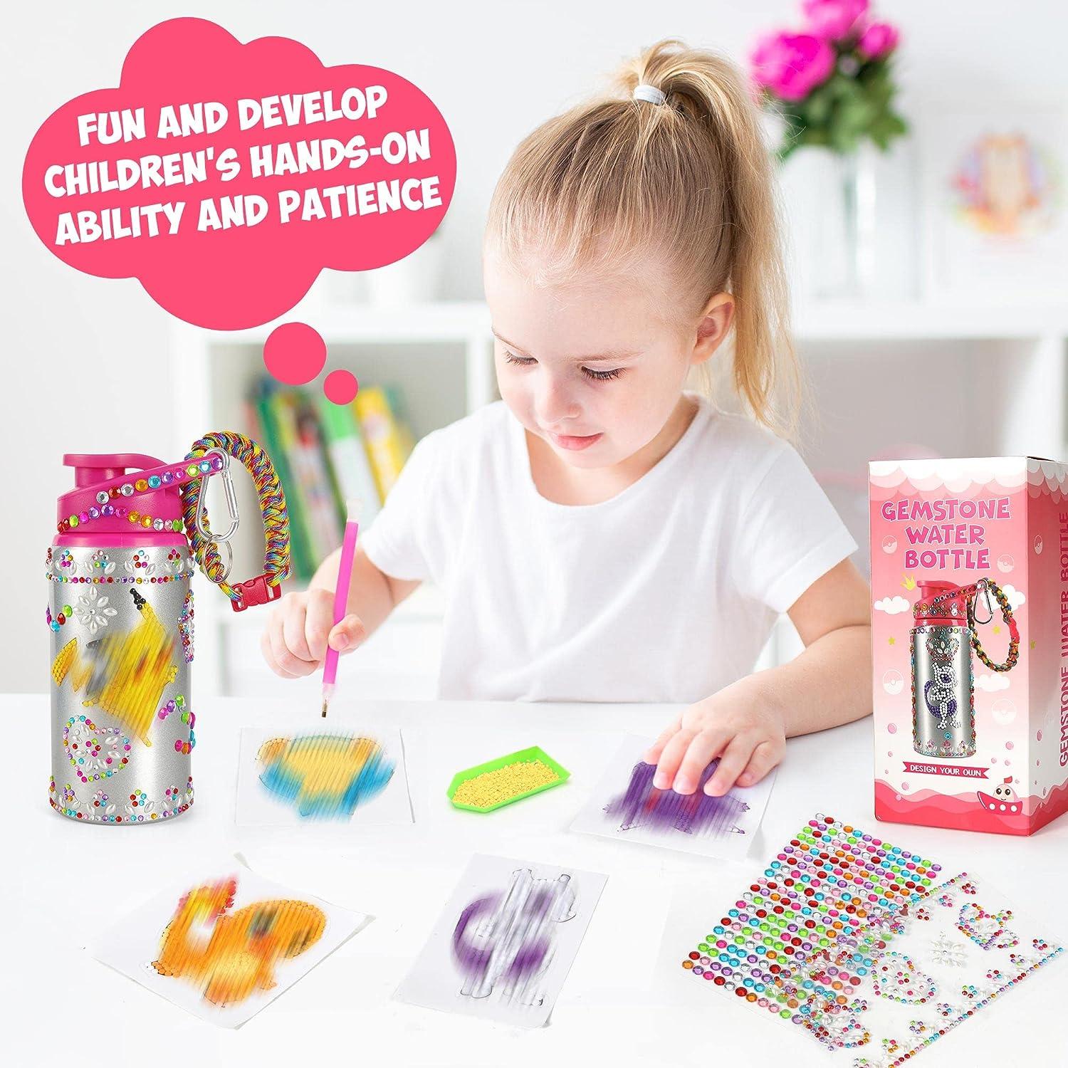 Decorate Your Own Water Bottle for Kids Girls Fun DIY Gem Diamond Painting  Kits Crafts Arts Gifts for Girls Birthday