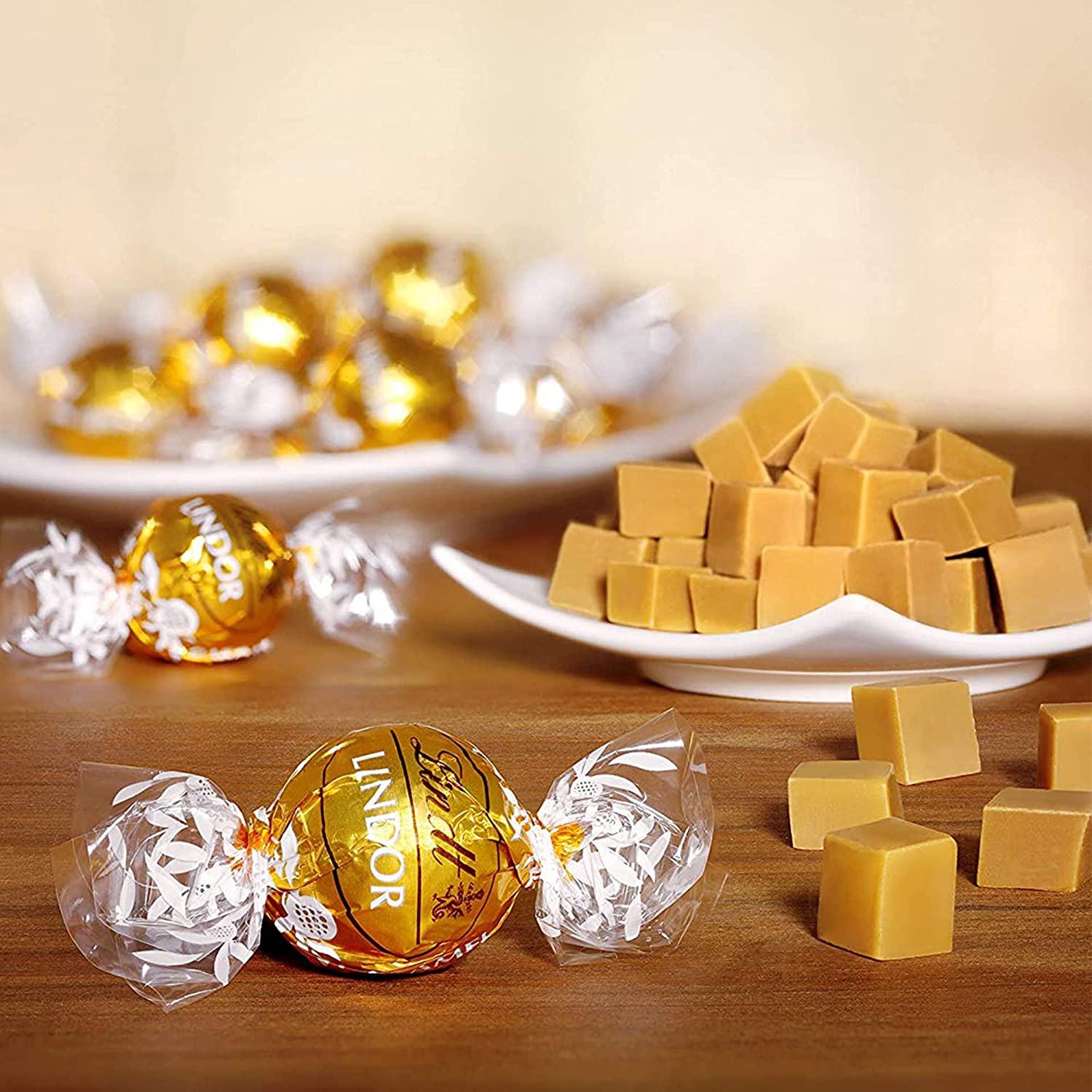 Lindt LINDOR Caramel Milk Chocolate Truffles - 25.4 oz, 60 Count