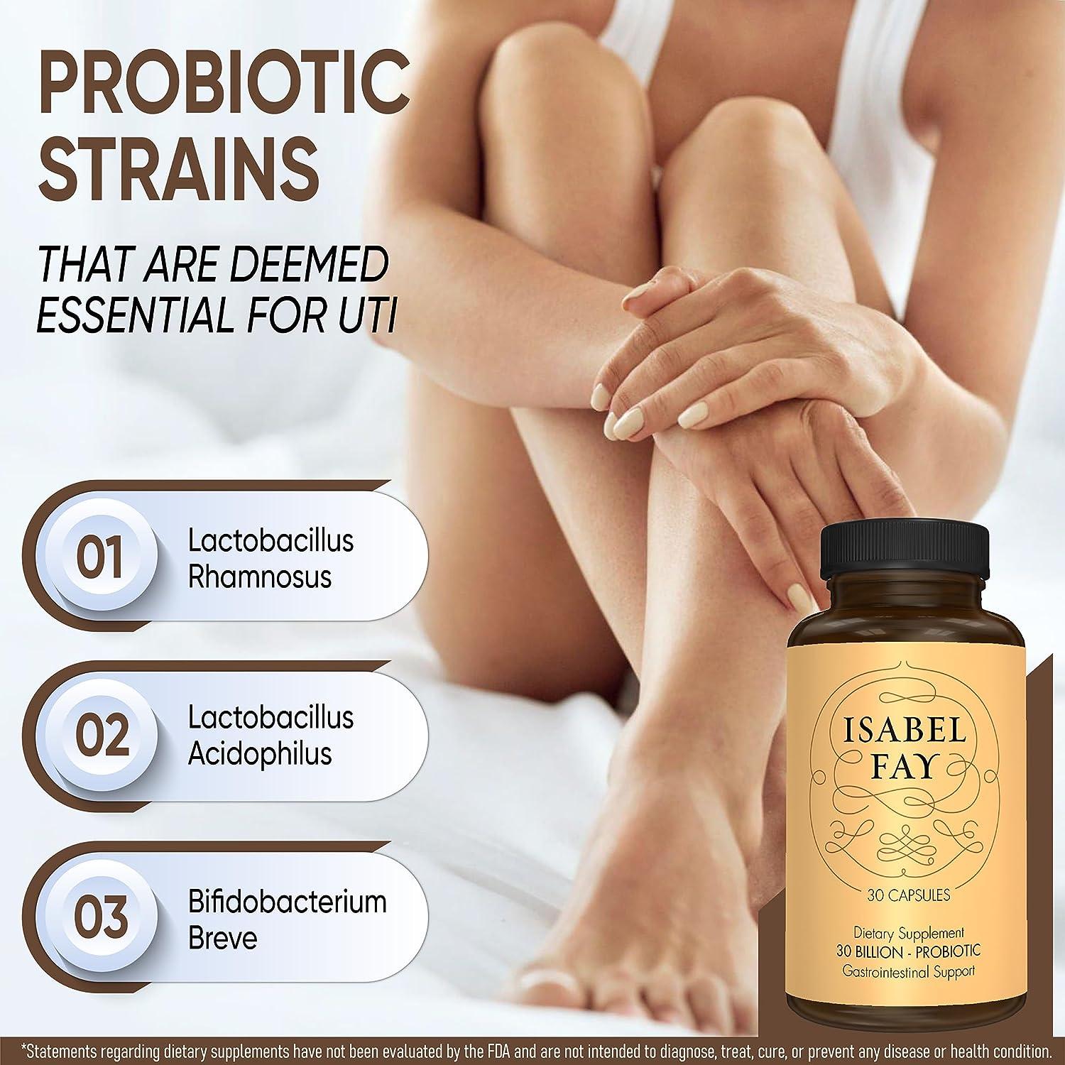 Isabel Fay Urinary Tract Health Probiotic - 30 Billion CFU - Supports  Bladder, Digestive, Vaginal Health - 30 Capsules | Buy Now with Express  International Delivery | GoSupps.com