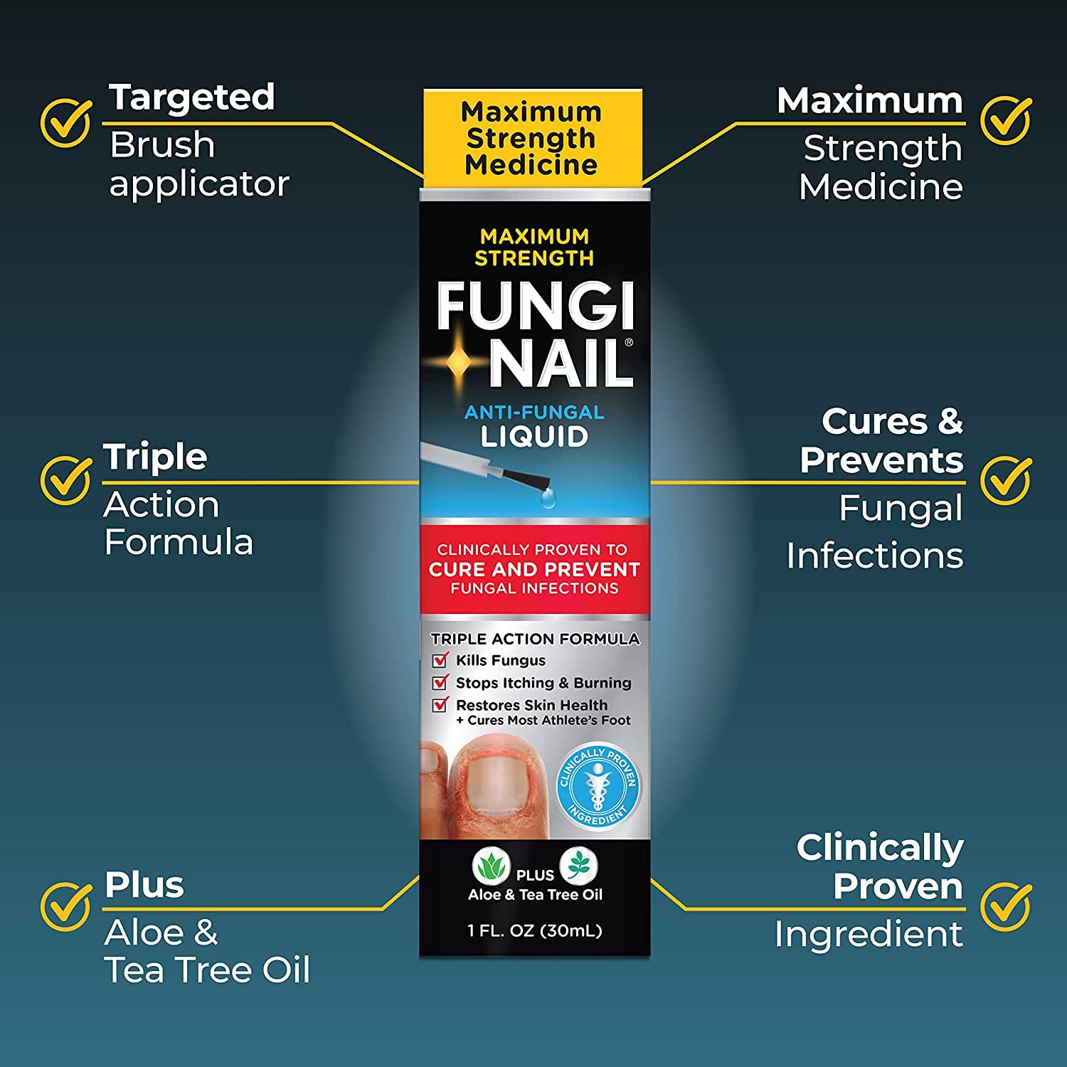 FungiNail AntiFungal Liquid Solution , Kills Fungus That Can Lead to