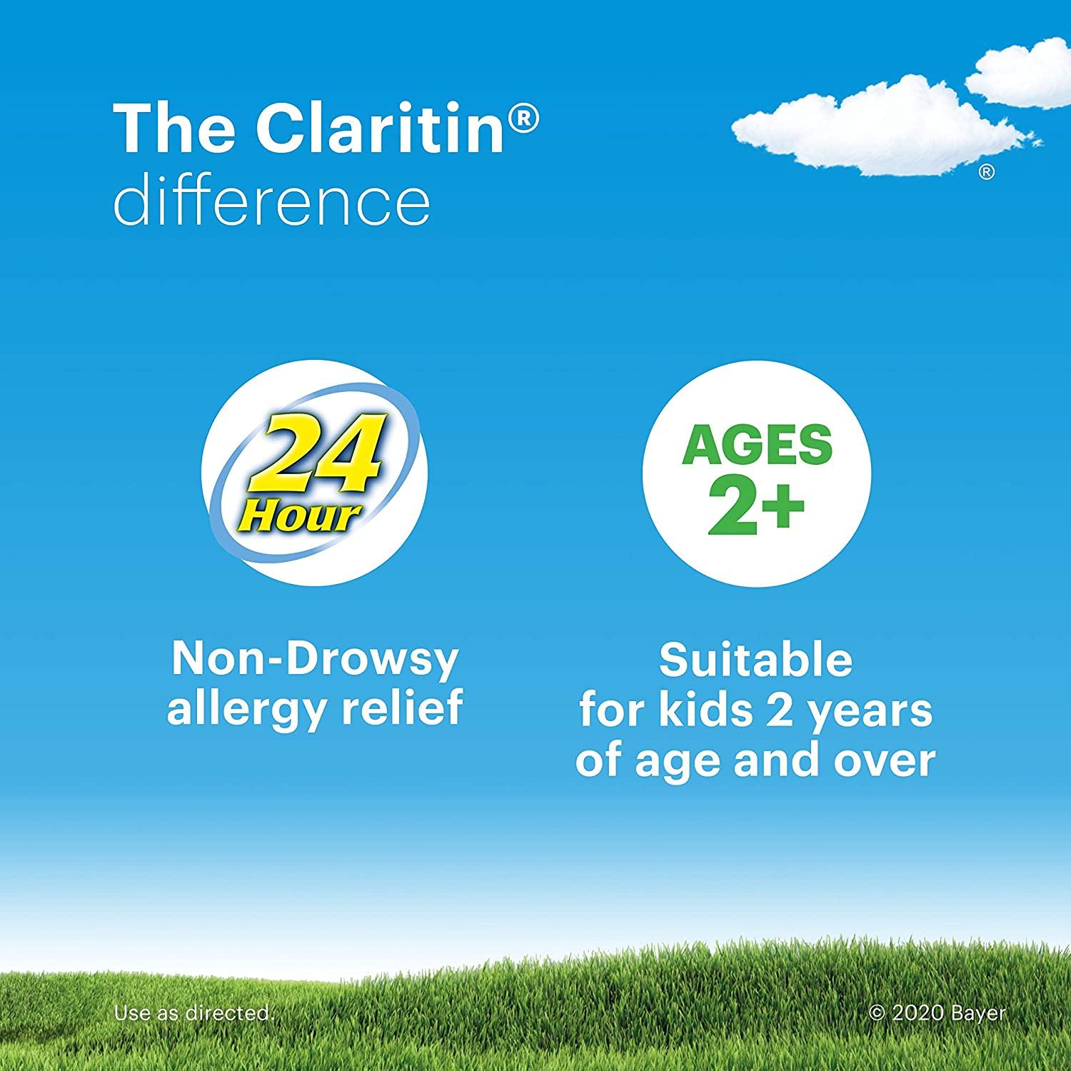 Claritin 24 Hour Allergy Chewables for Kids Non Drowsy Allergy Relief