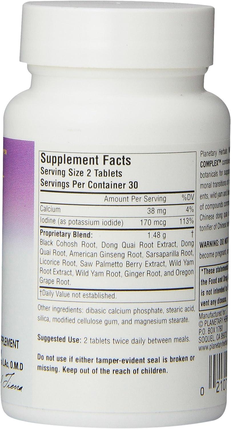 Herbals Wild YamBlack Cohosh Complex Tablets 60 ct