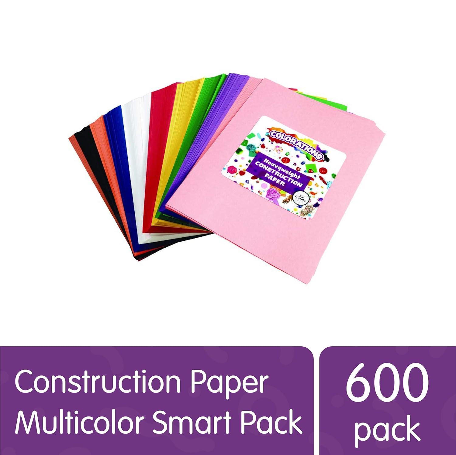 Colorations Color Construction Paper Smart Pack Assorted Color