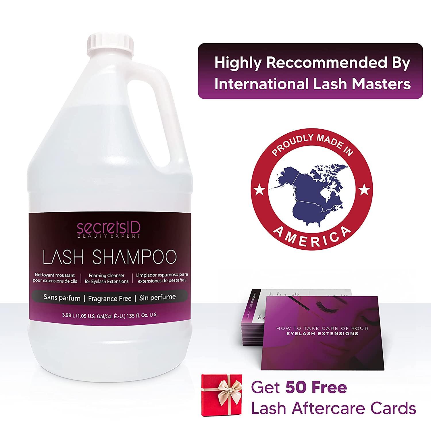 Lash Shampoo Bulk for Professional Lash Extension 1 Gallon + 50