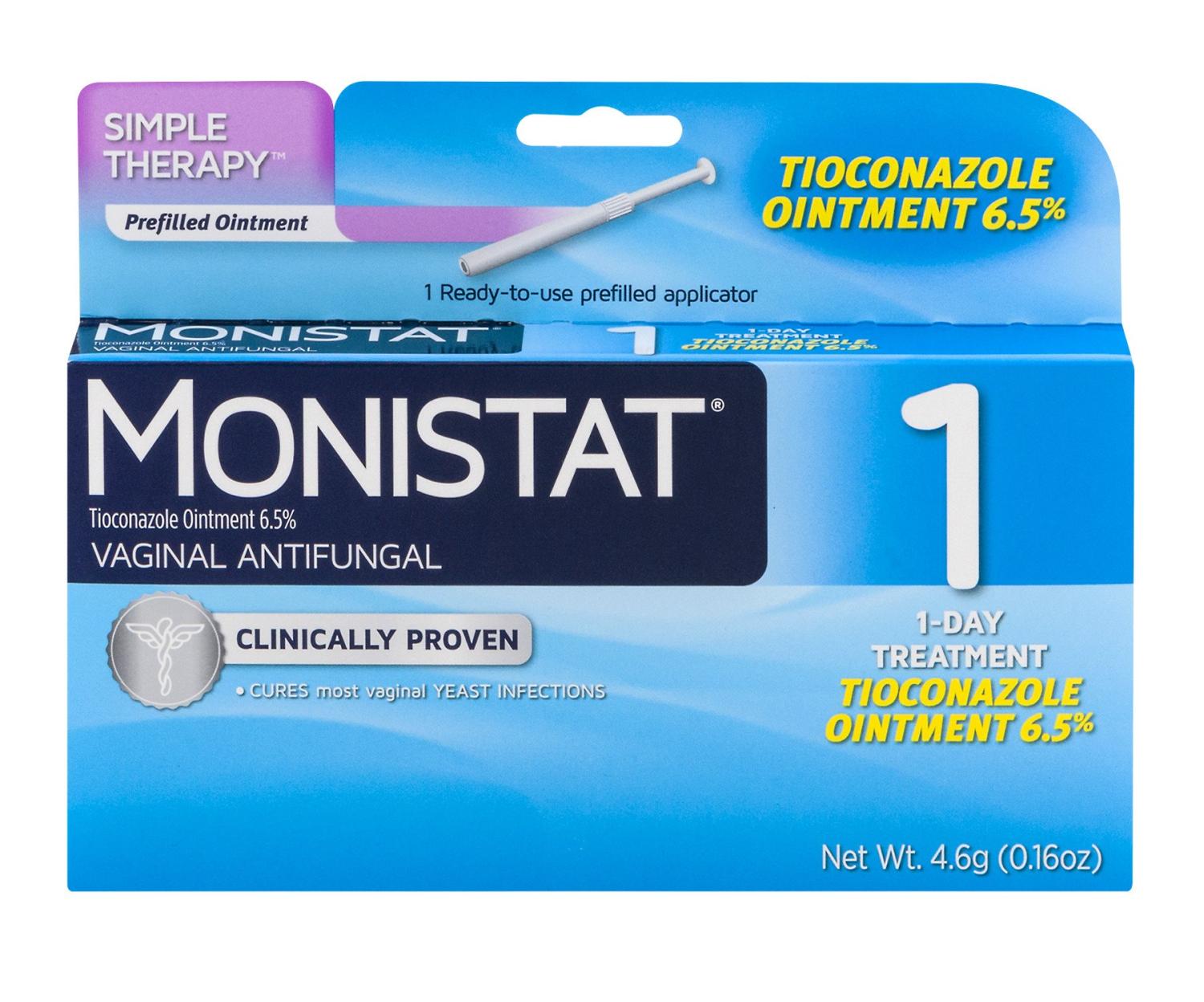 Monistat 1Day Yeast Infection Treatment Tioconazole Ointment 1