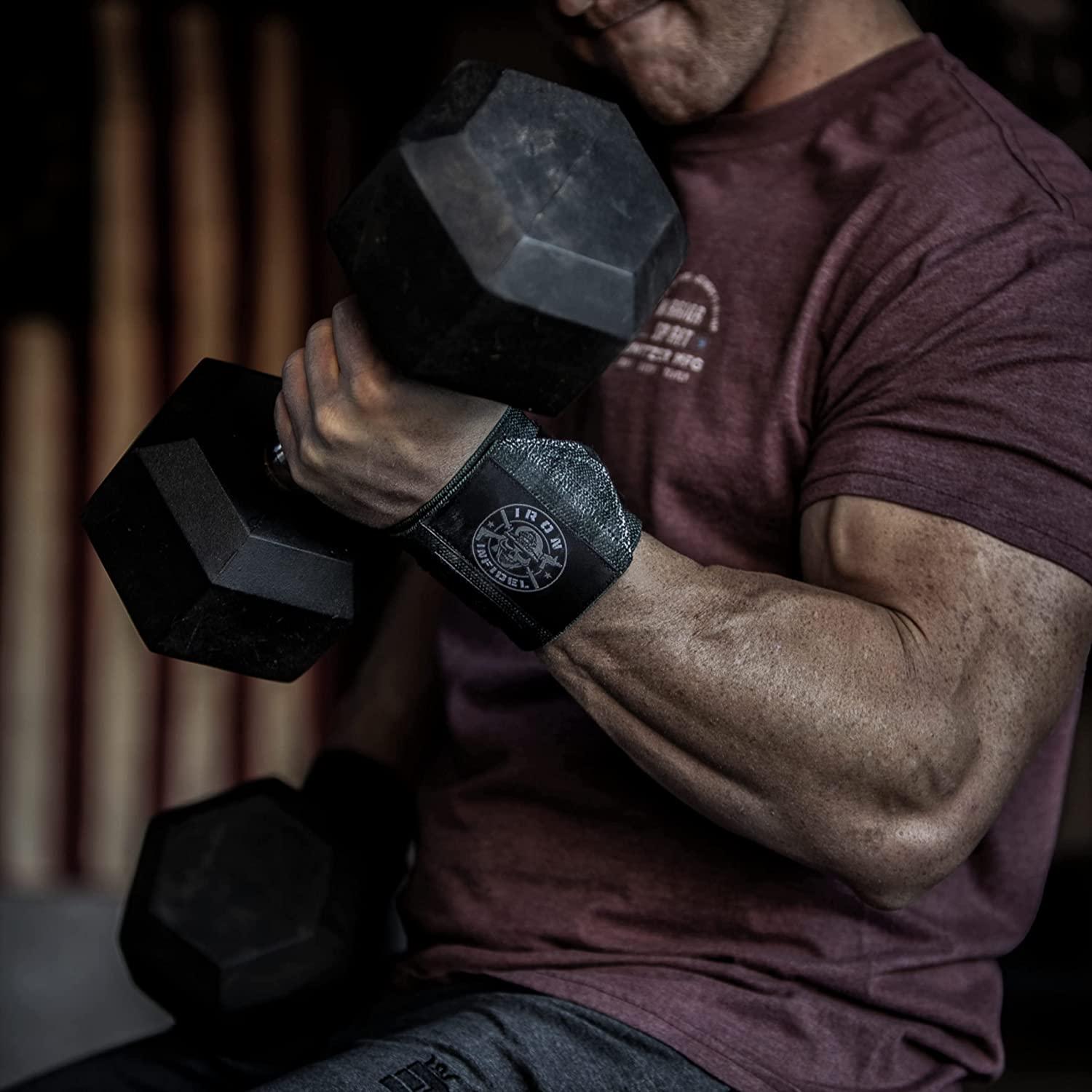 Iron Infidel Weightlifting Wrist Wraps 24" Extra Stiff Heavy Duty