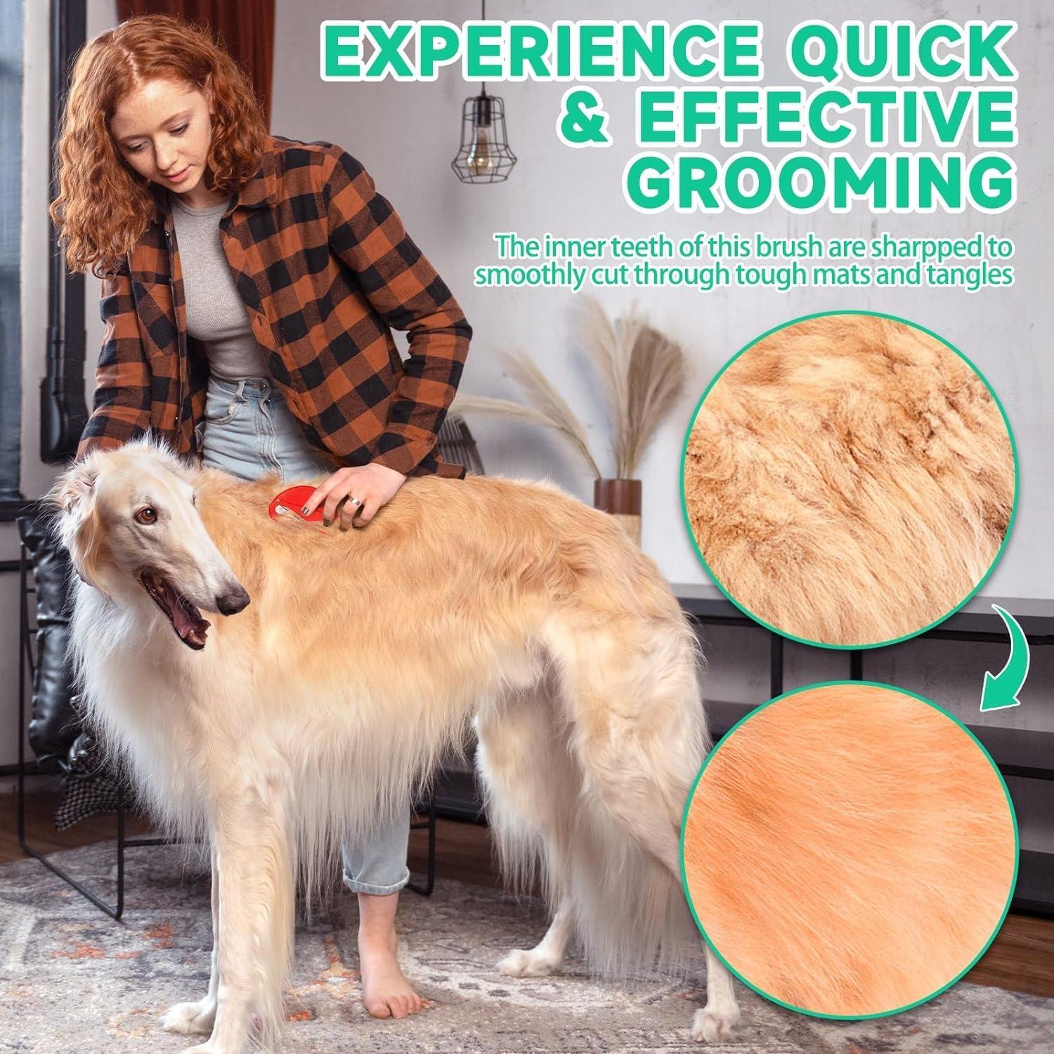 Vibbang Pieces Pet Knotting Comb Pet Grooming Brush Knotting