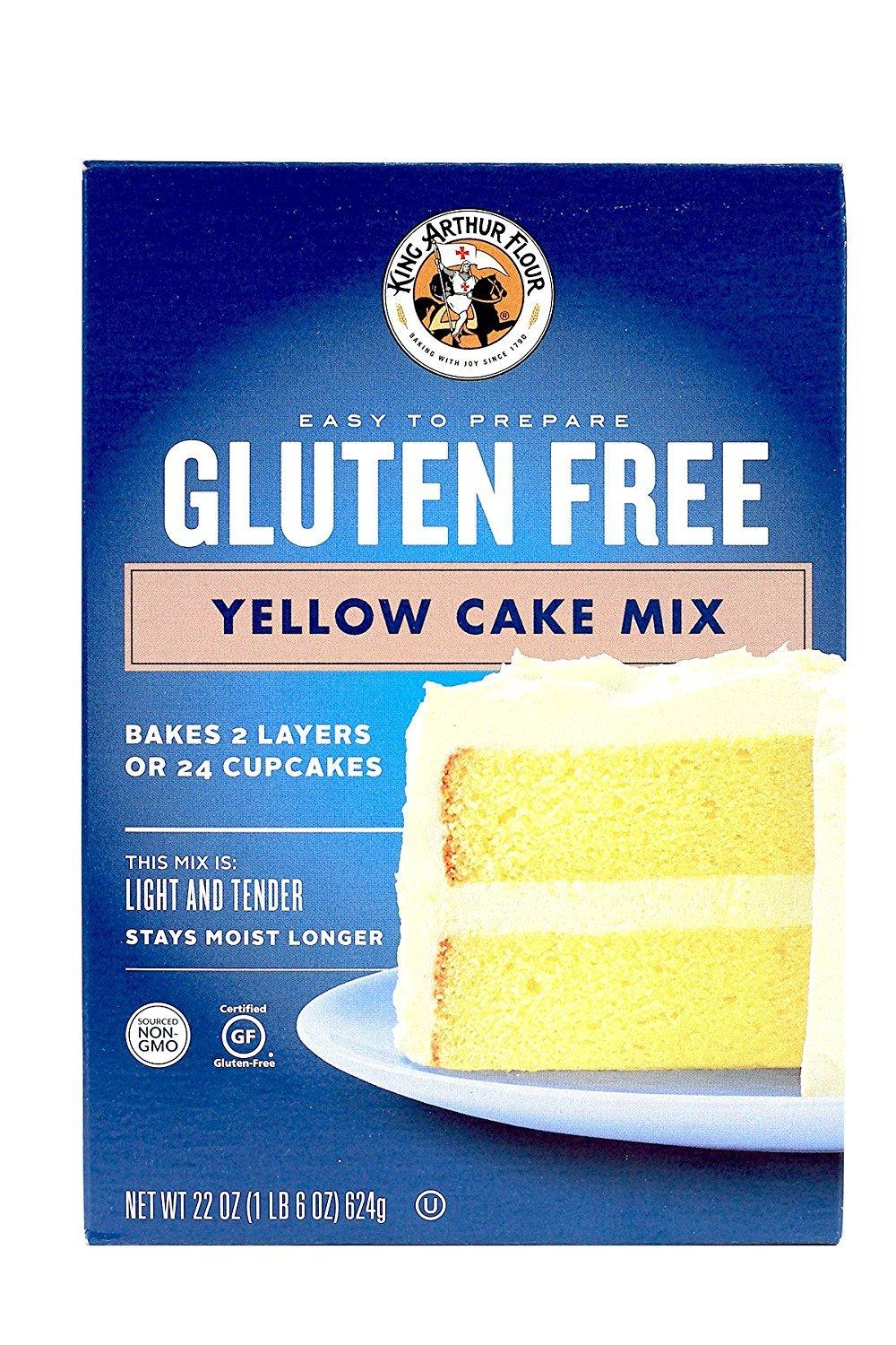 King Arthur Yellow Cake Mix Case of 6 22 oz. 1.37 Pound (Pack of 2)