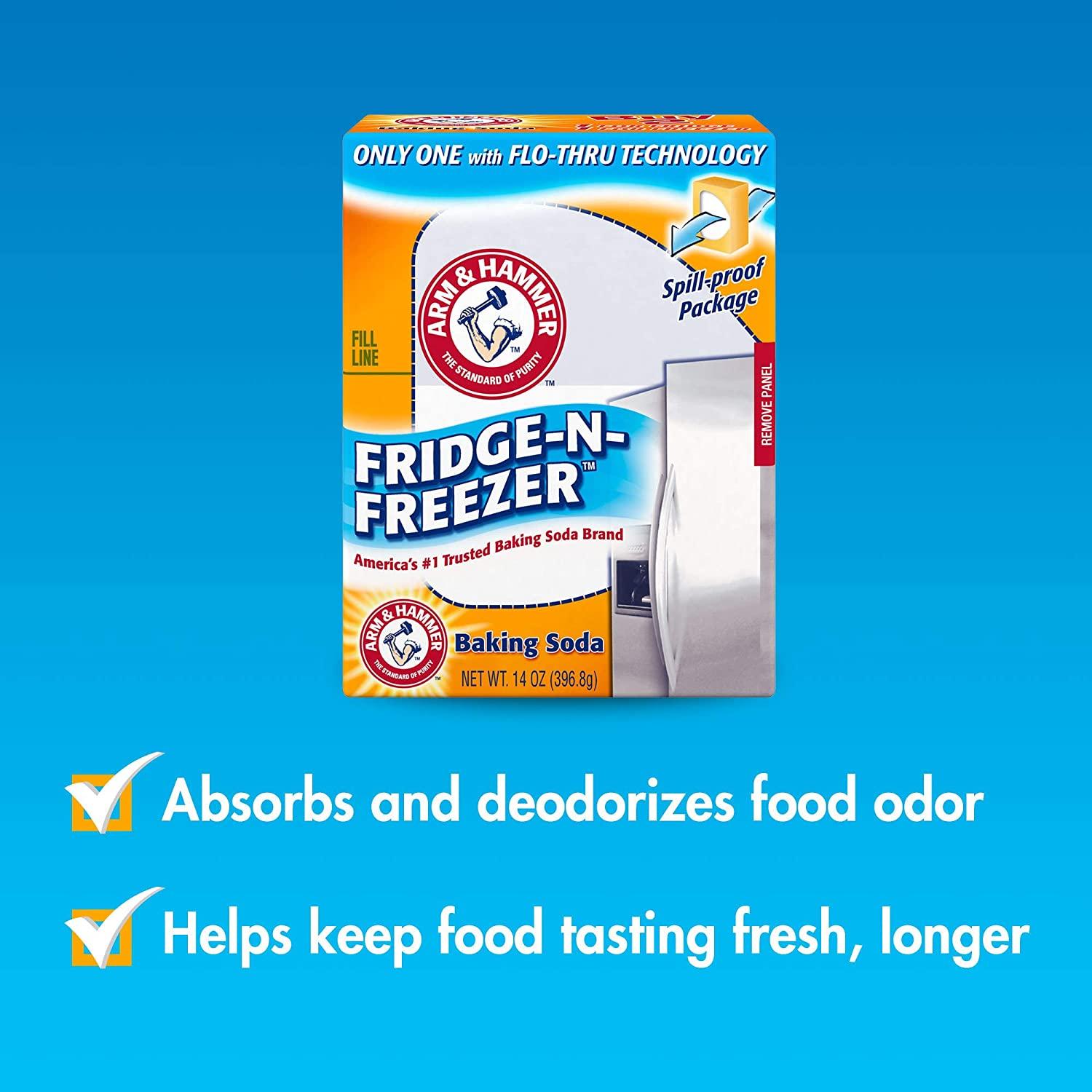 Arm & Hammer Baking Soda Fridge & Freezer Odor Absorber 14 oz