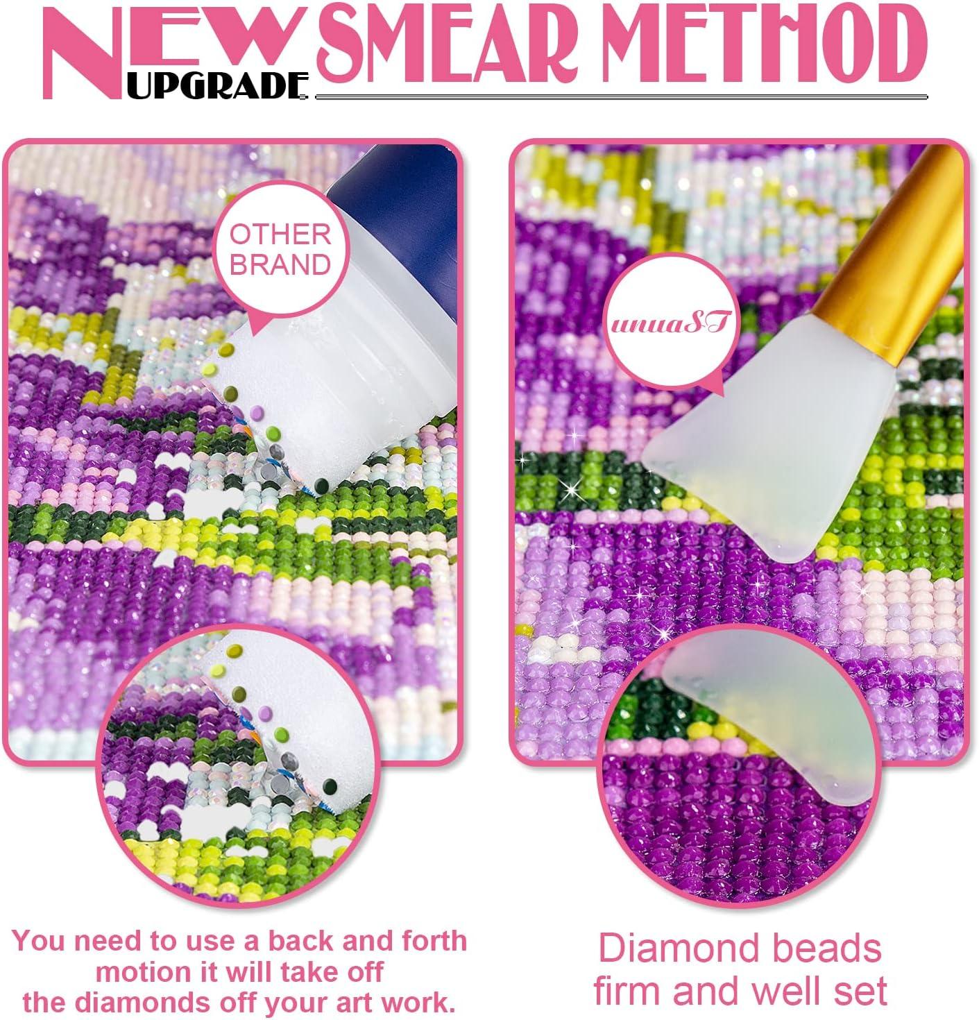 unuaST Diamond Painting Sealer Kit-2-pack 8OZ. Diamond Painting Glue for Diamond  Painting Sets Diamond Art Glue is Used to Protect Diamond Paintings.  Permanent Sparkle Diamond Art Sealer kit.