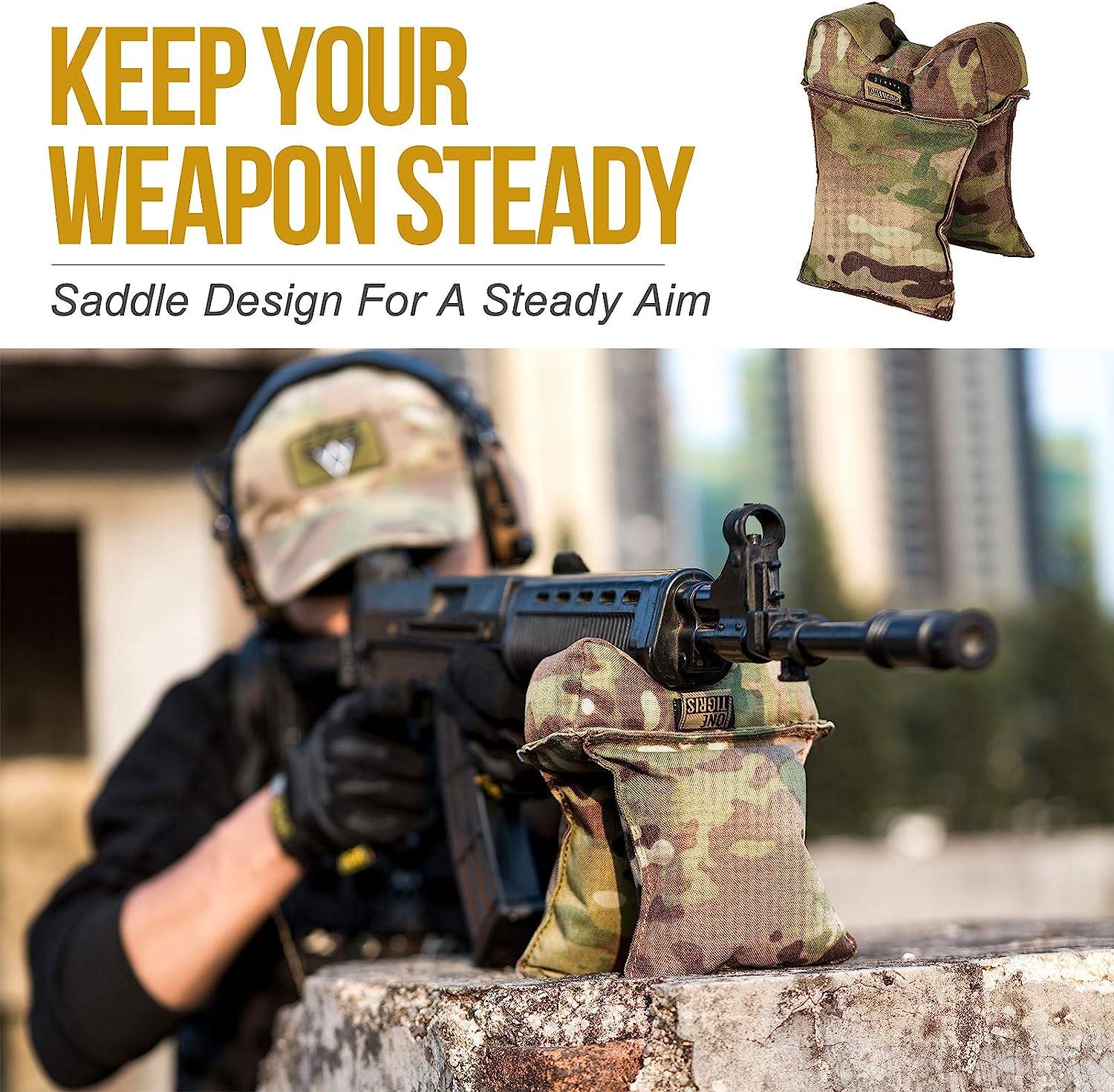 Shooting Rest Bag Filled Rear Sandbag for Rifles & Hunting