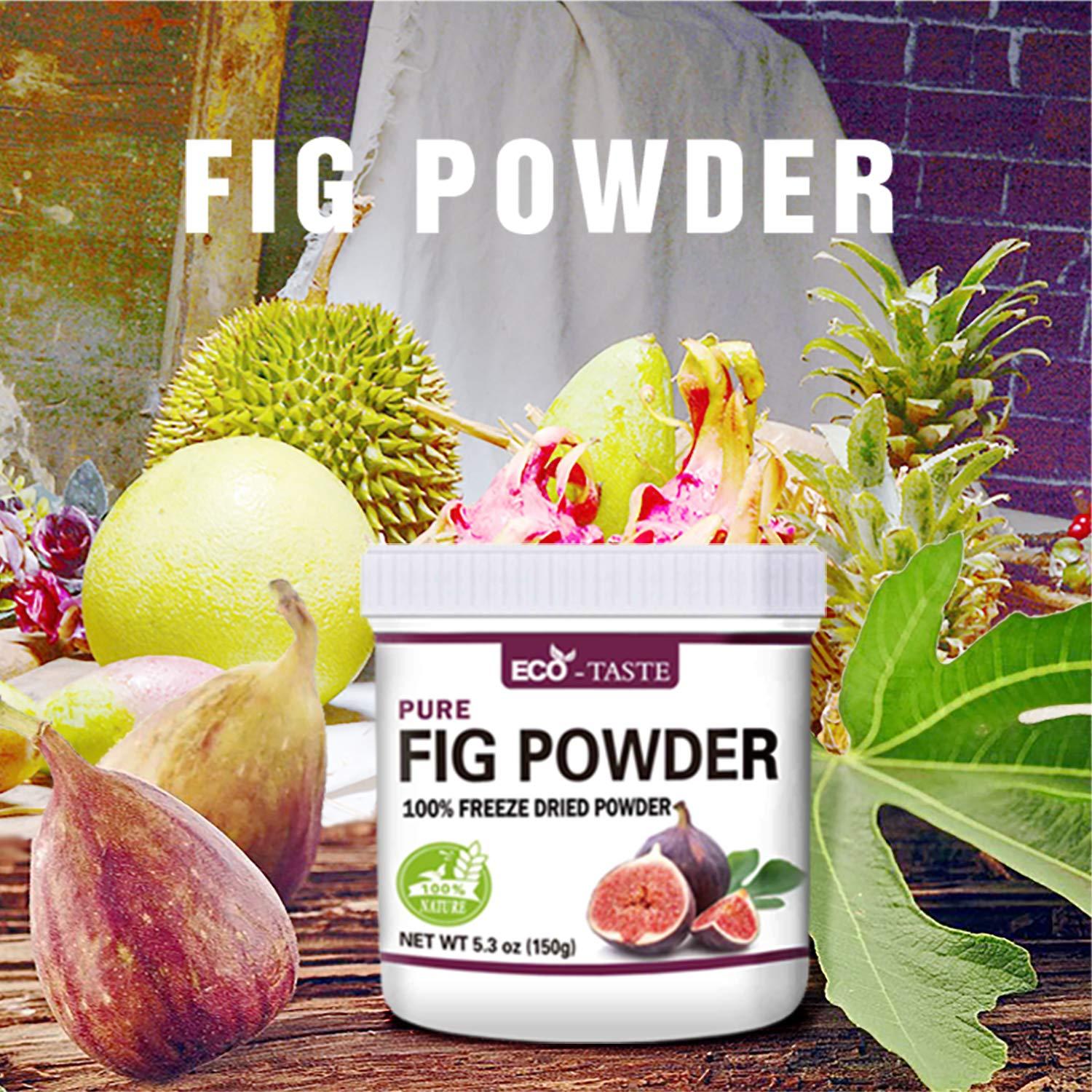 Premium 100 Pure Figs Powder 5.3oz (150g) Sun Dried, Raw, NonGMO