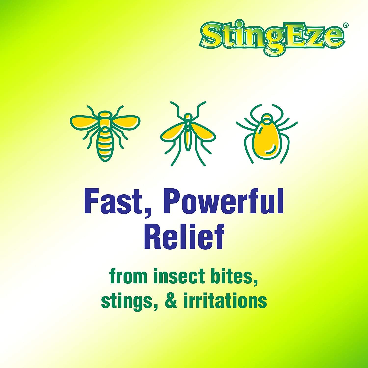 StingEze MAX Bug Bite Relief Maximum Itch Relief, Stops Pain