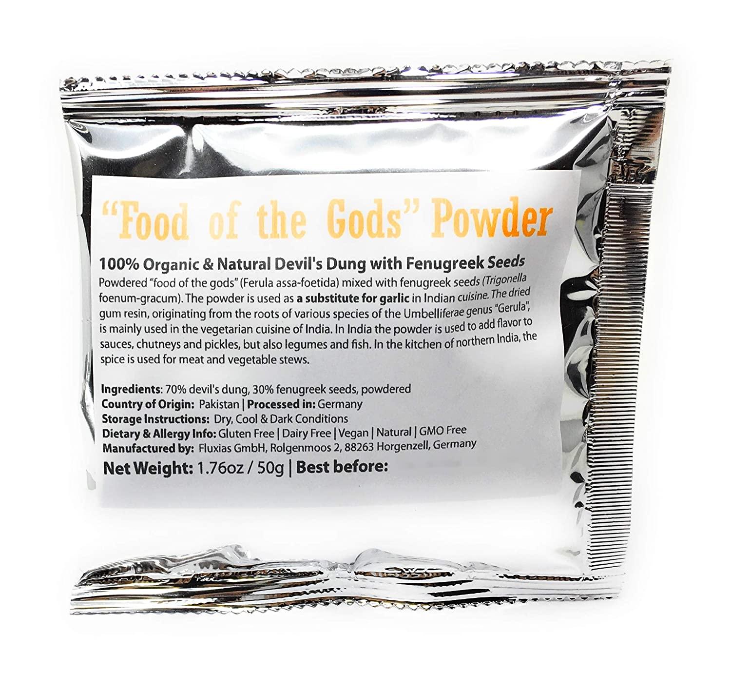 Food of the Gods Asafetida Powder (Asafoetida / Hing) 100 Natural